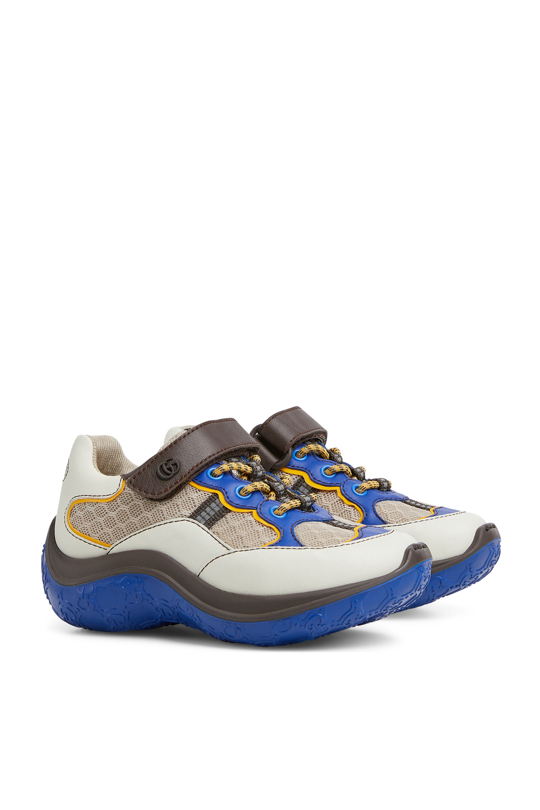 Kids Leather & Mesh Sneakers