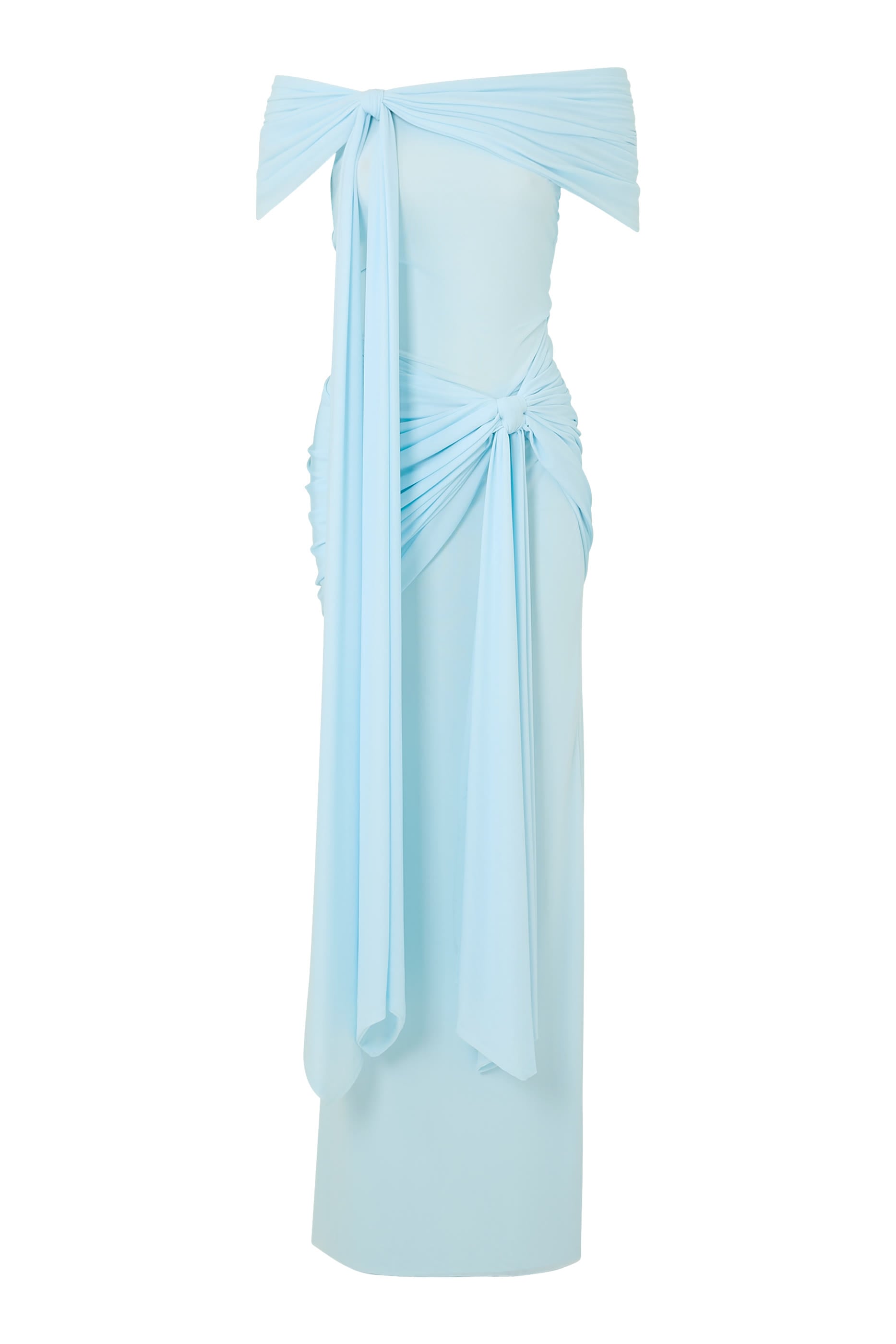  Heloise Off-Shoulder Draped Dress 