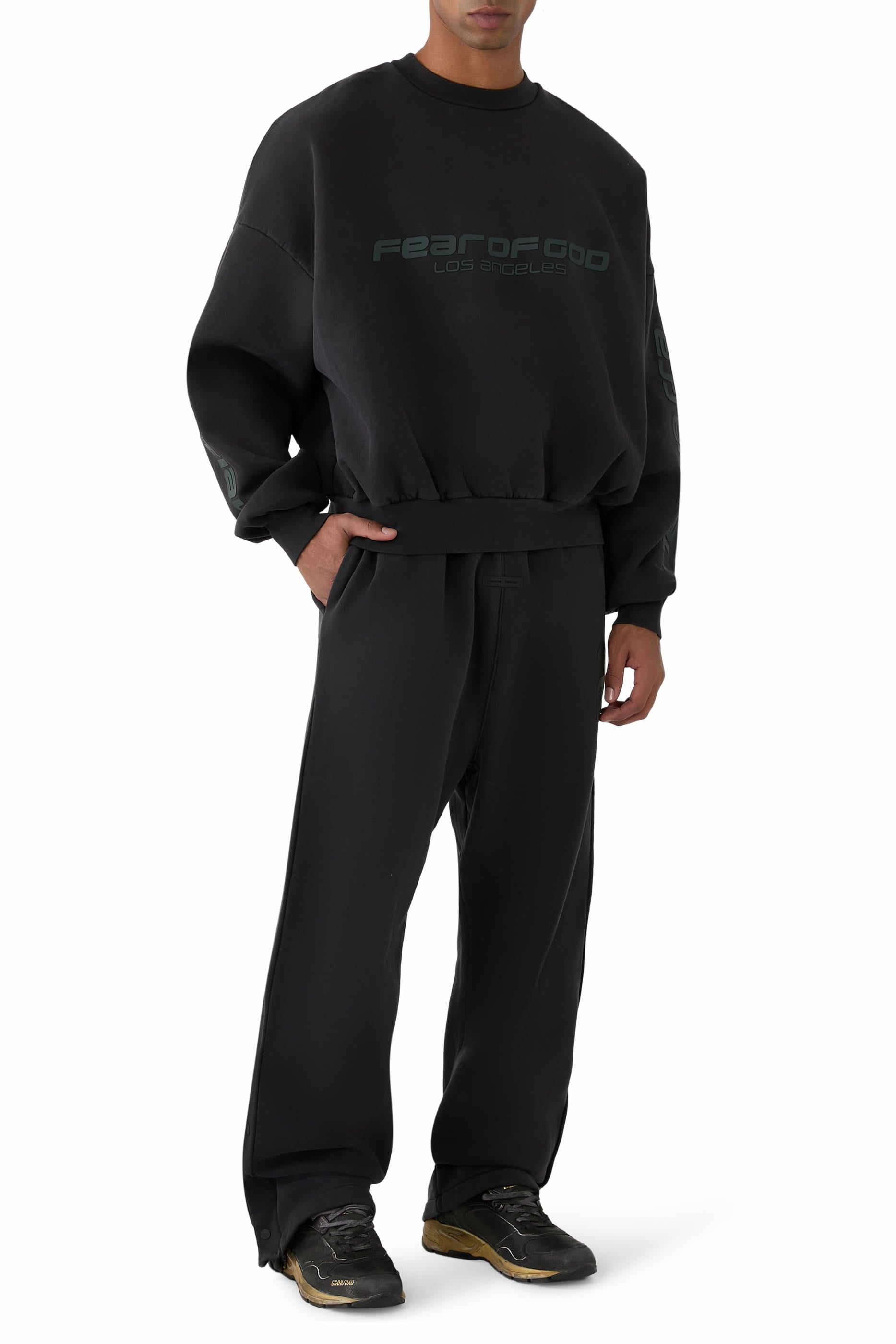 Los Angeles Heavy Fleece Cropped Sweatshirt 