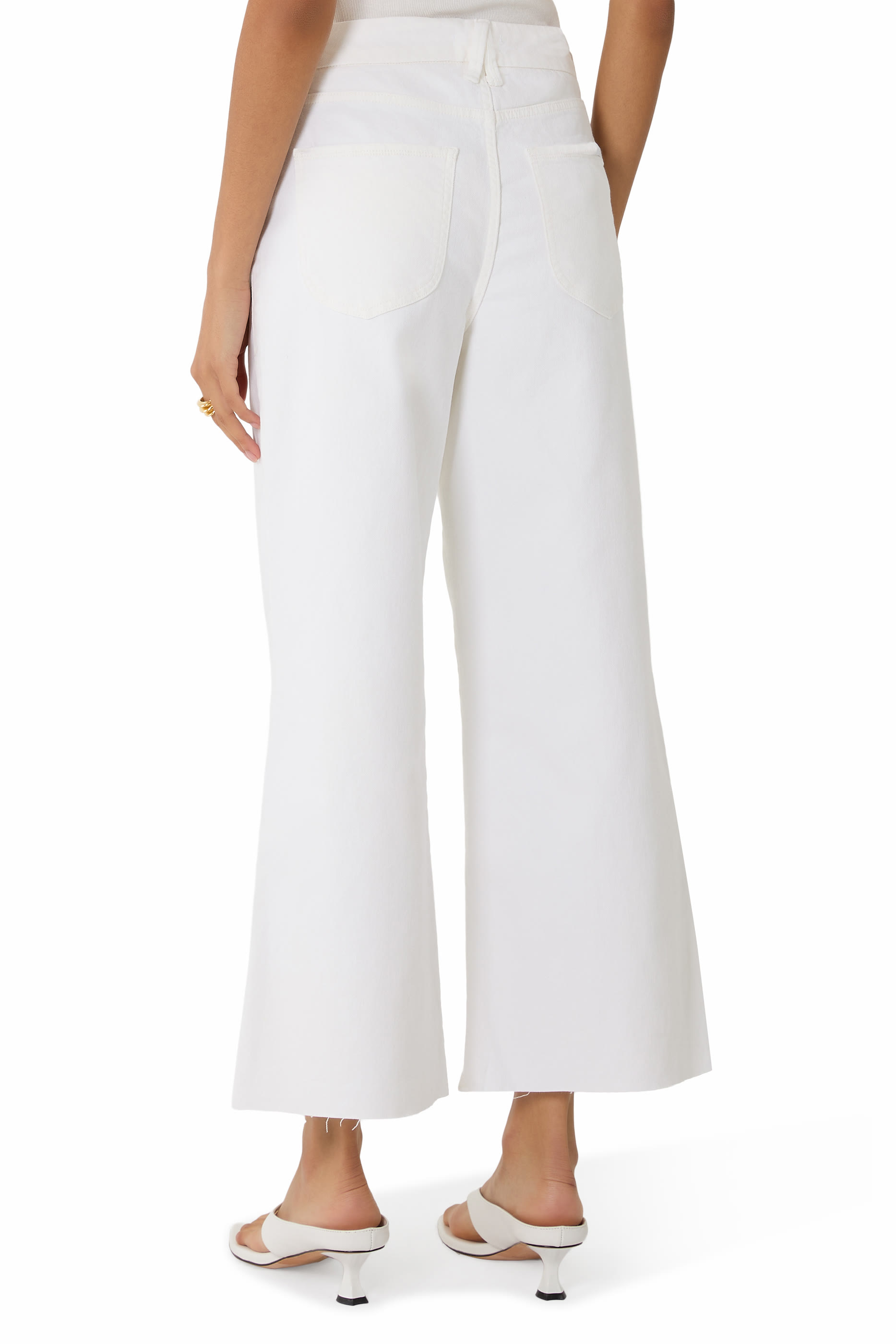 Good Waist Cropped Palazzo Jeans