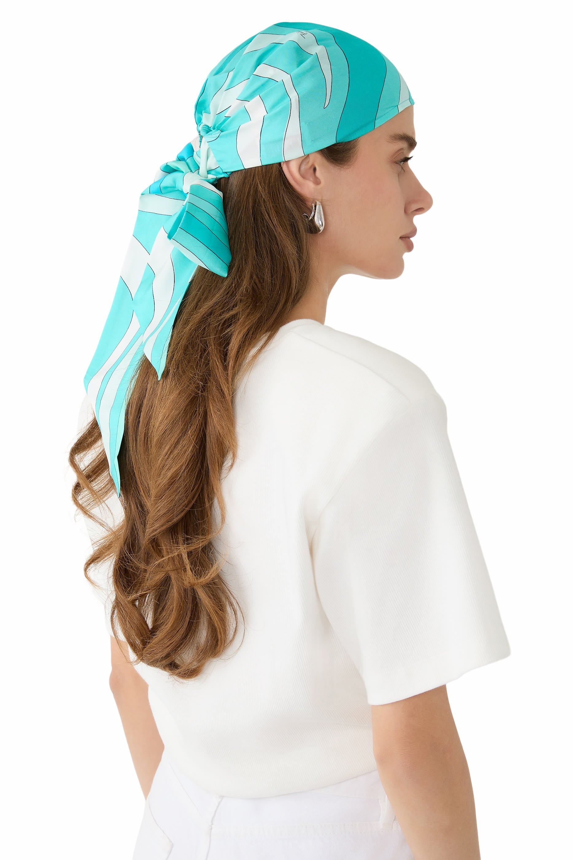 Marmo Print Bandana Hat 