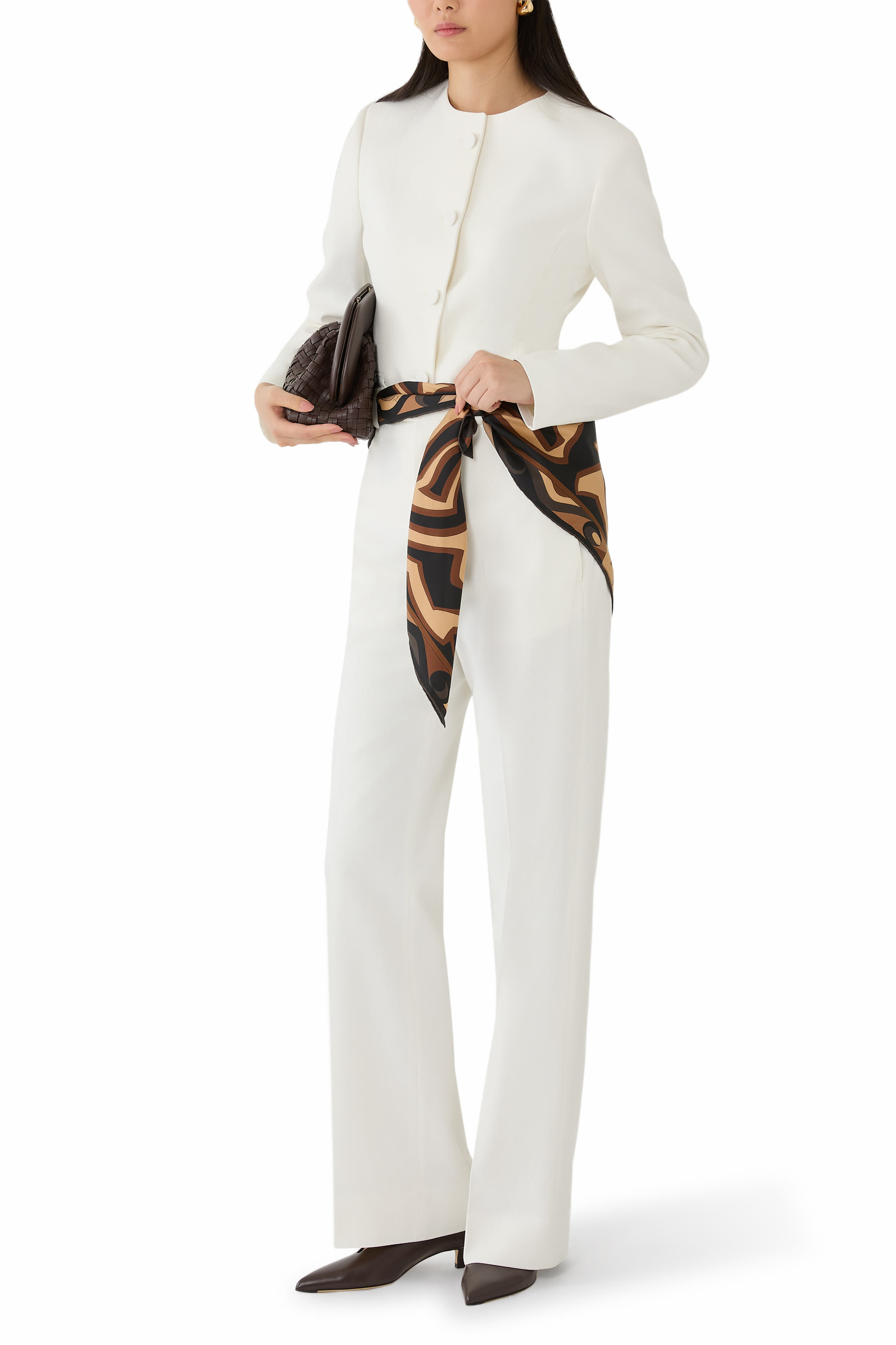 Printed Silk Twill Scarf 