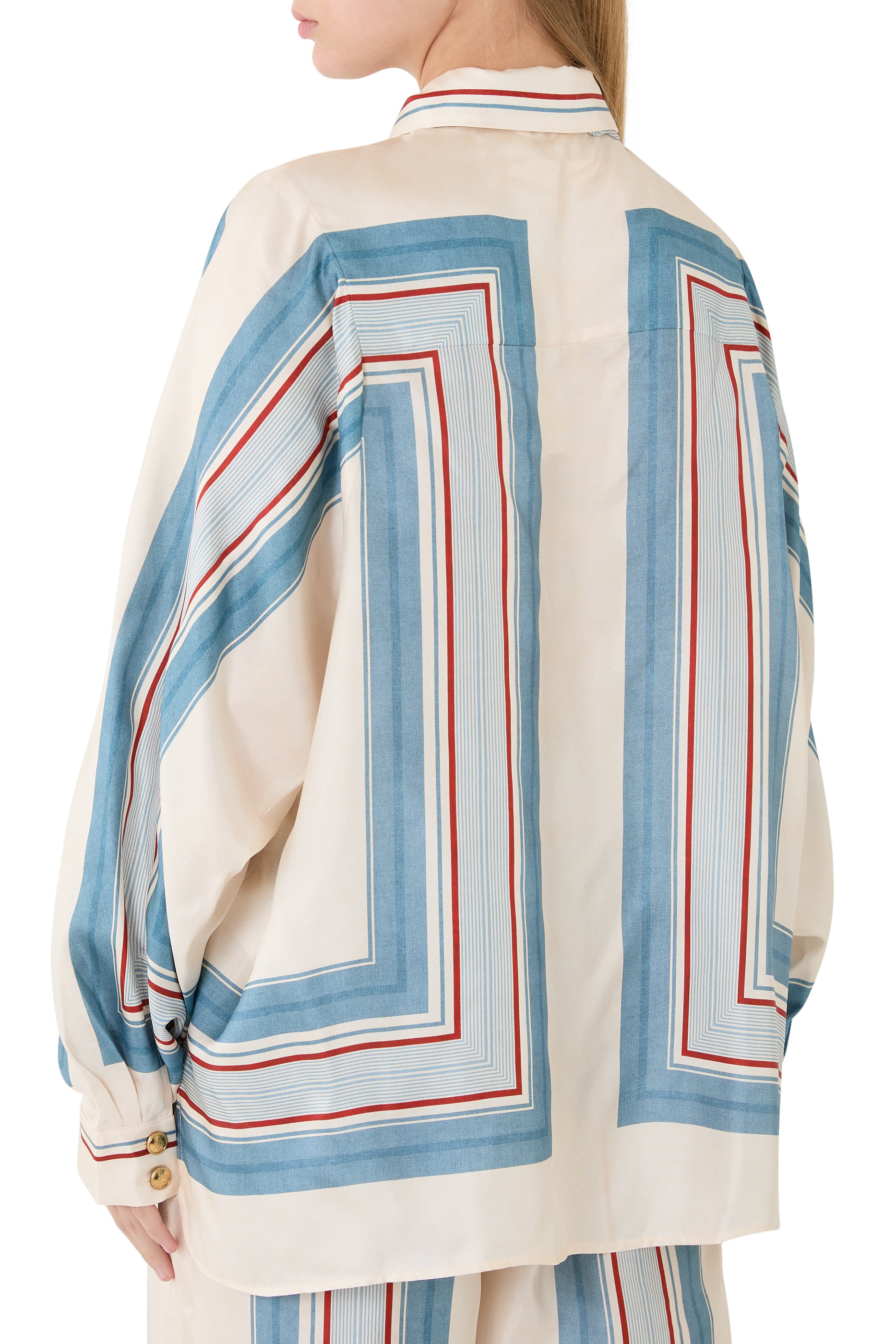  Relaxed Scarf Shirt 