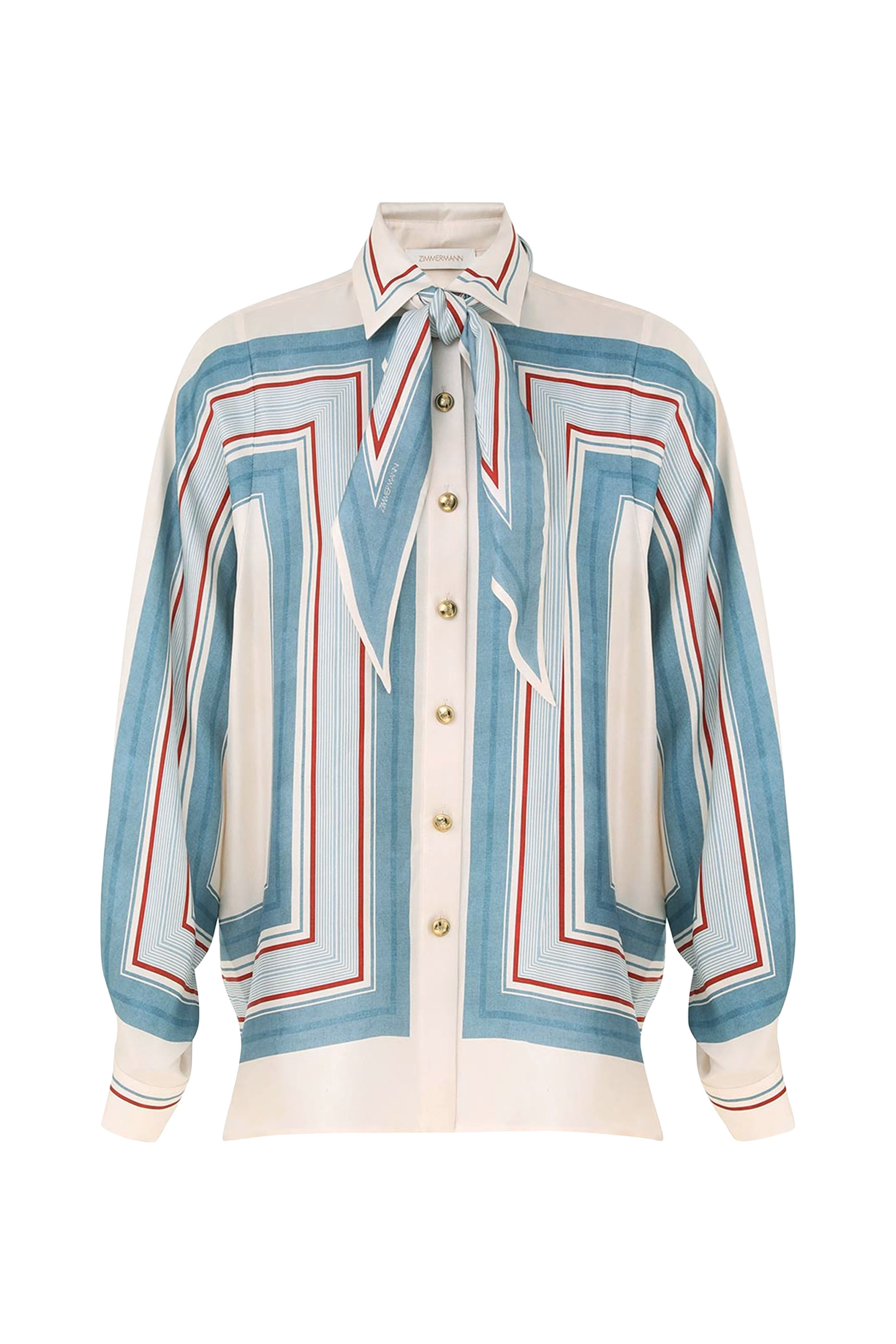  Relaxed Scarf Shirt 