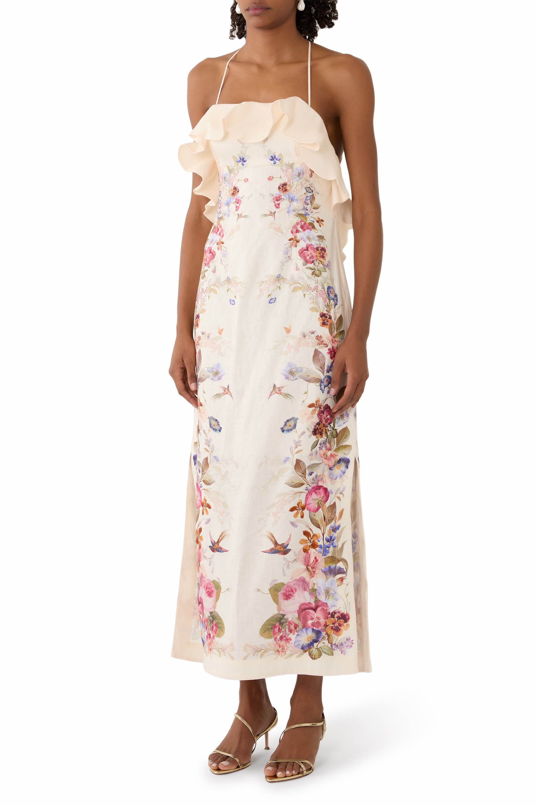 Patience Frill Midi Dress