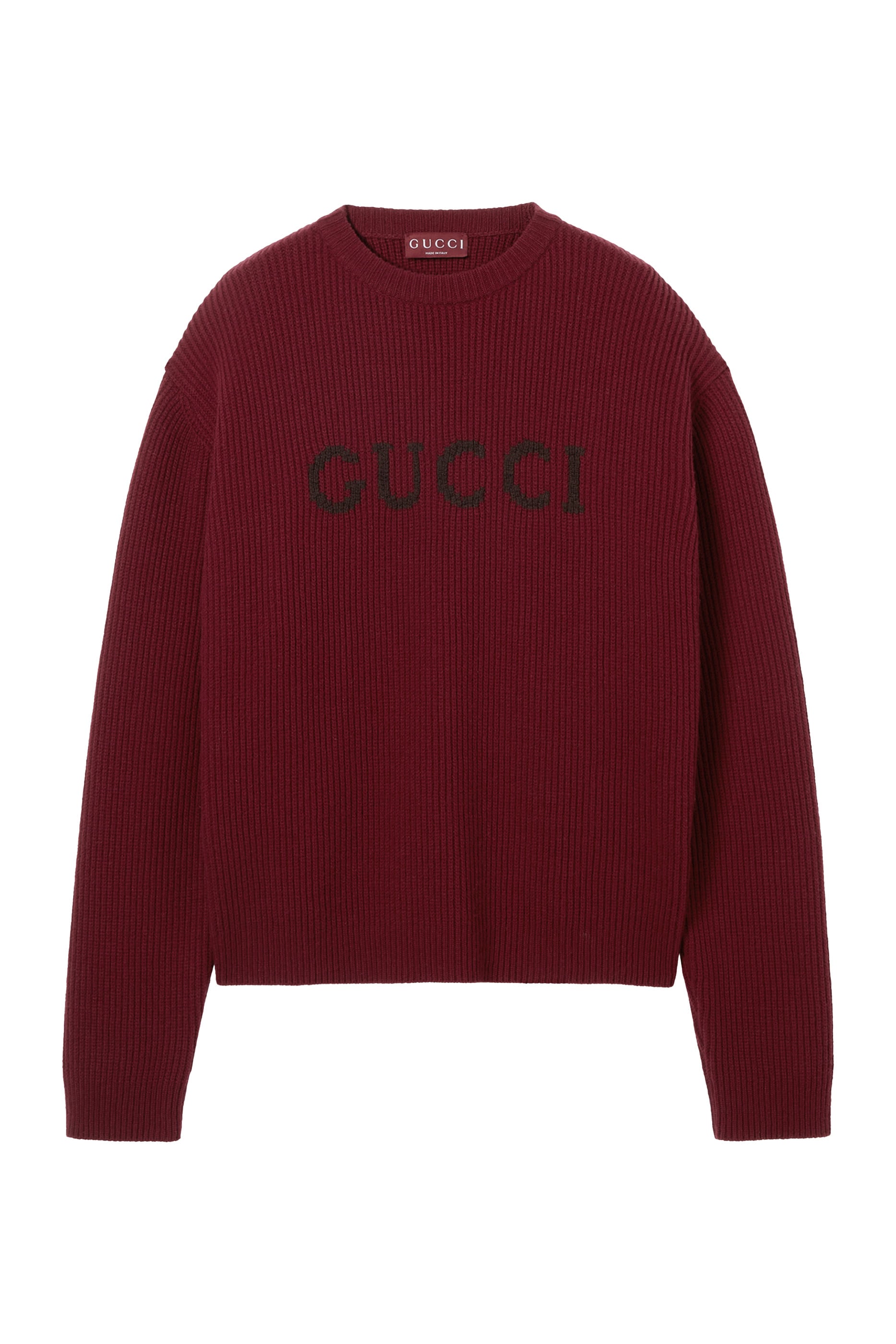 Wool Cashmere Rib Knit Sweater 