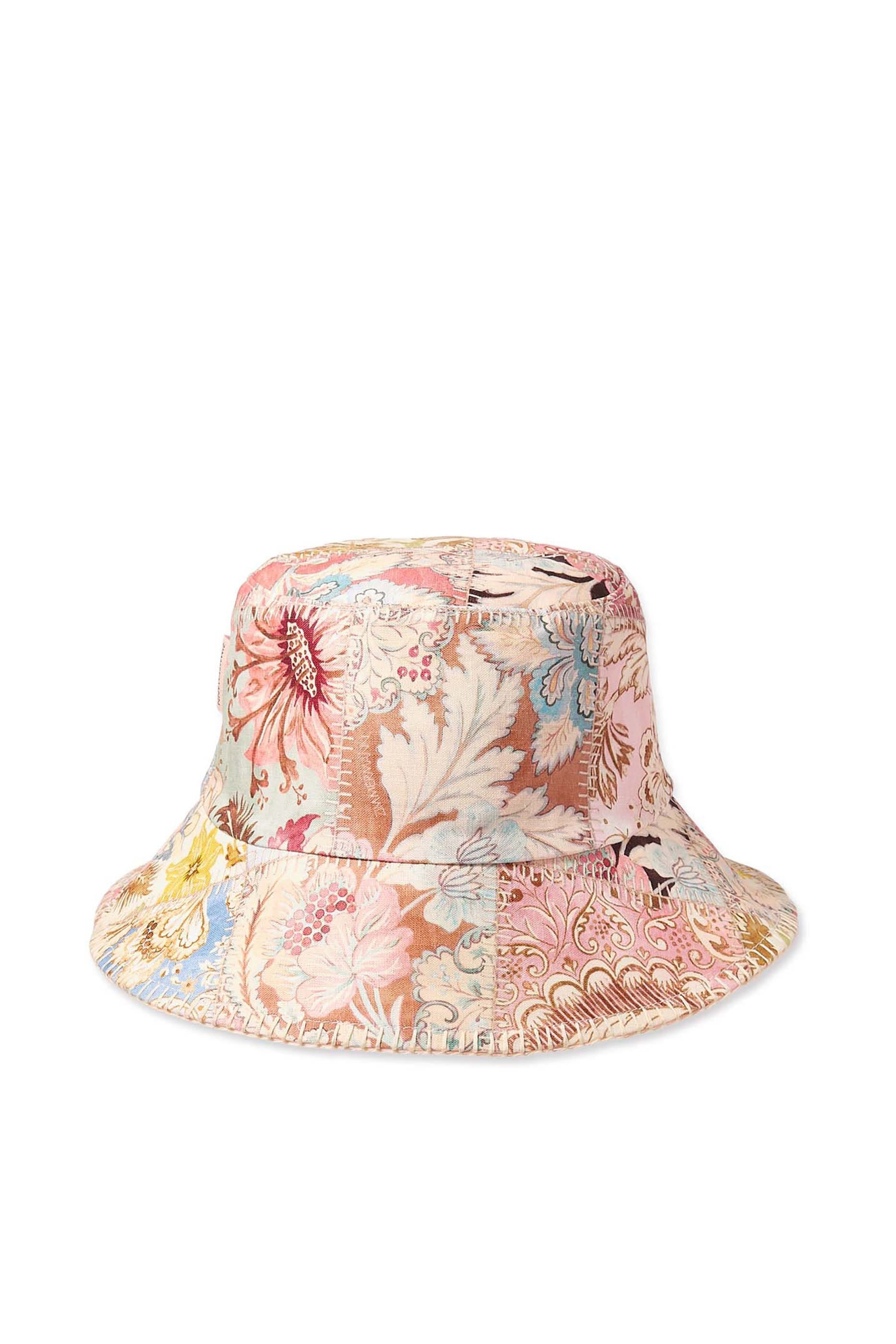 Printed Canvas Bucket Hat 