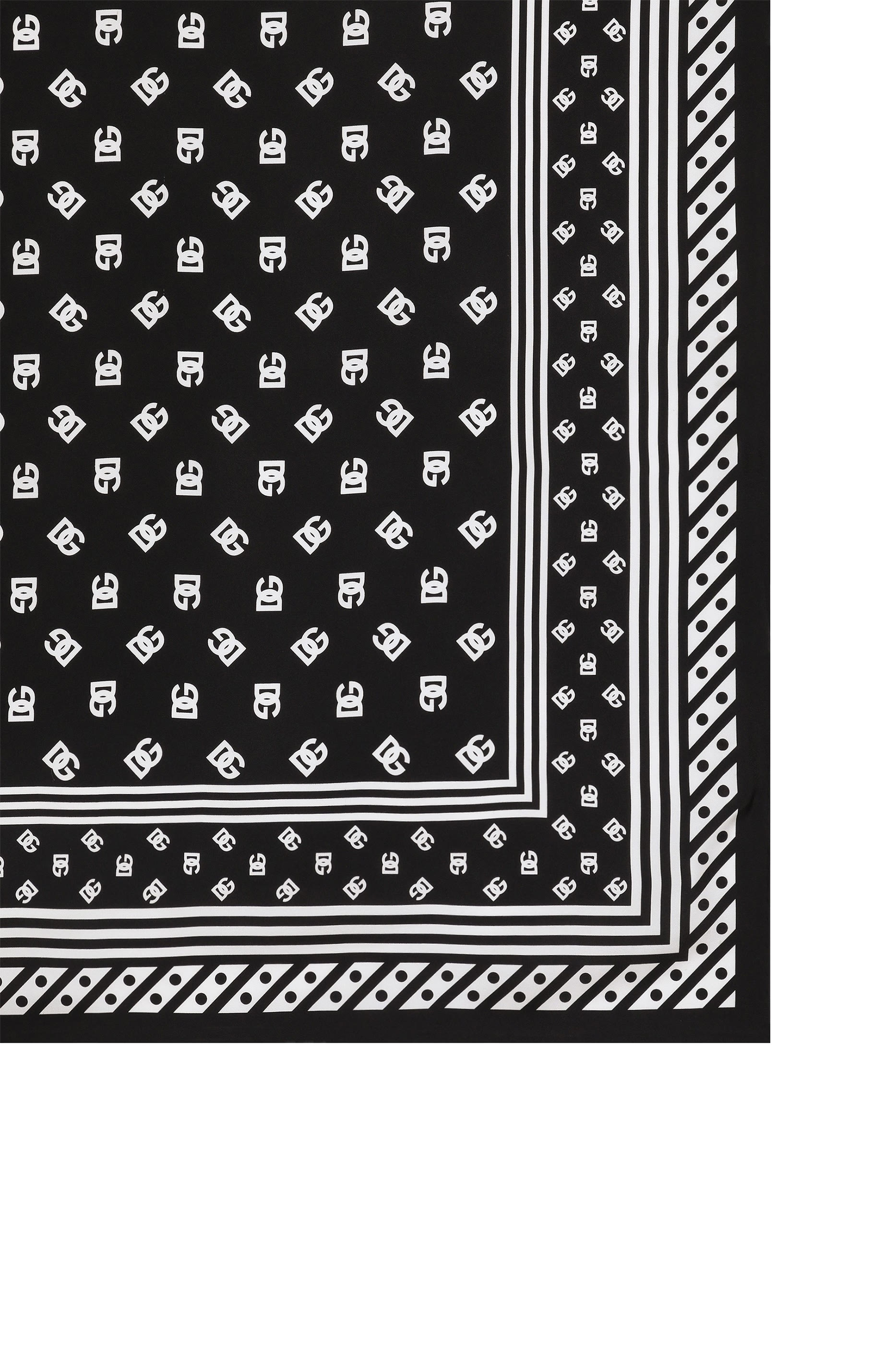 All-Over DG Logo Print Twill Scarf
