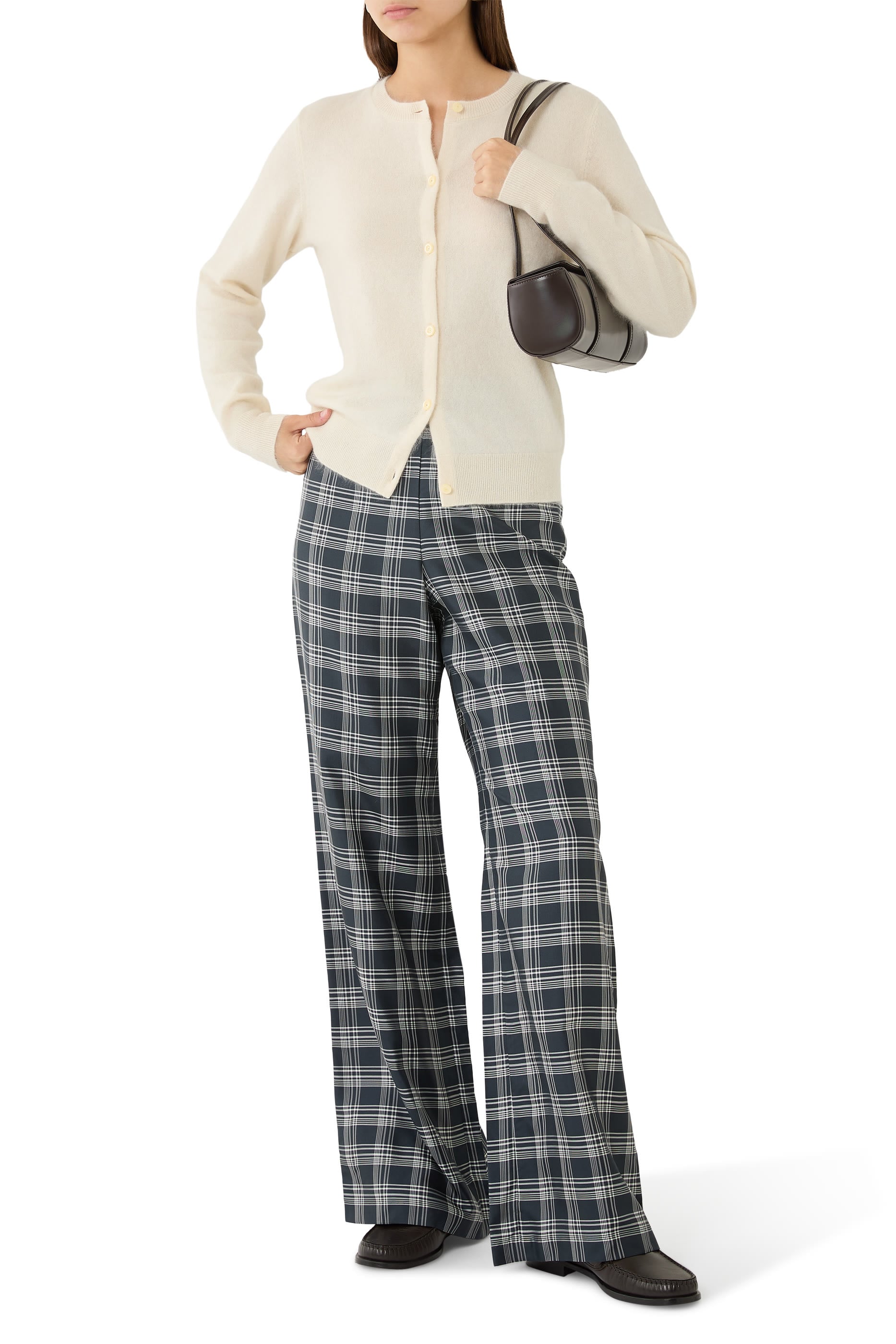 Plaid Fluid Pants