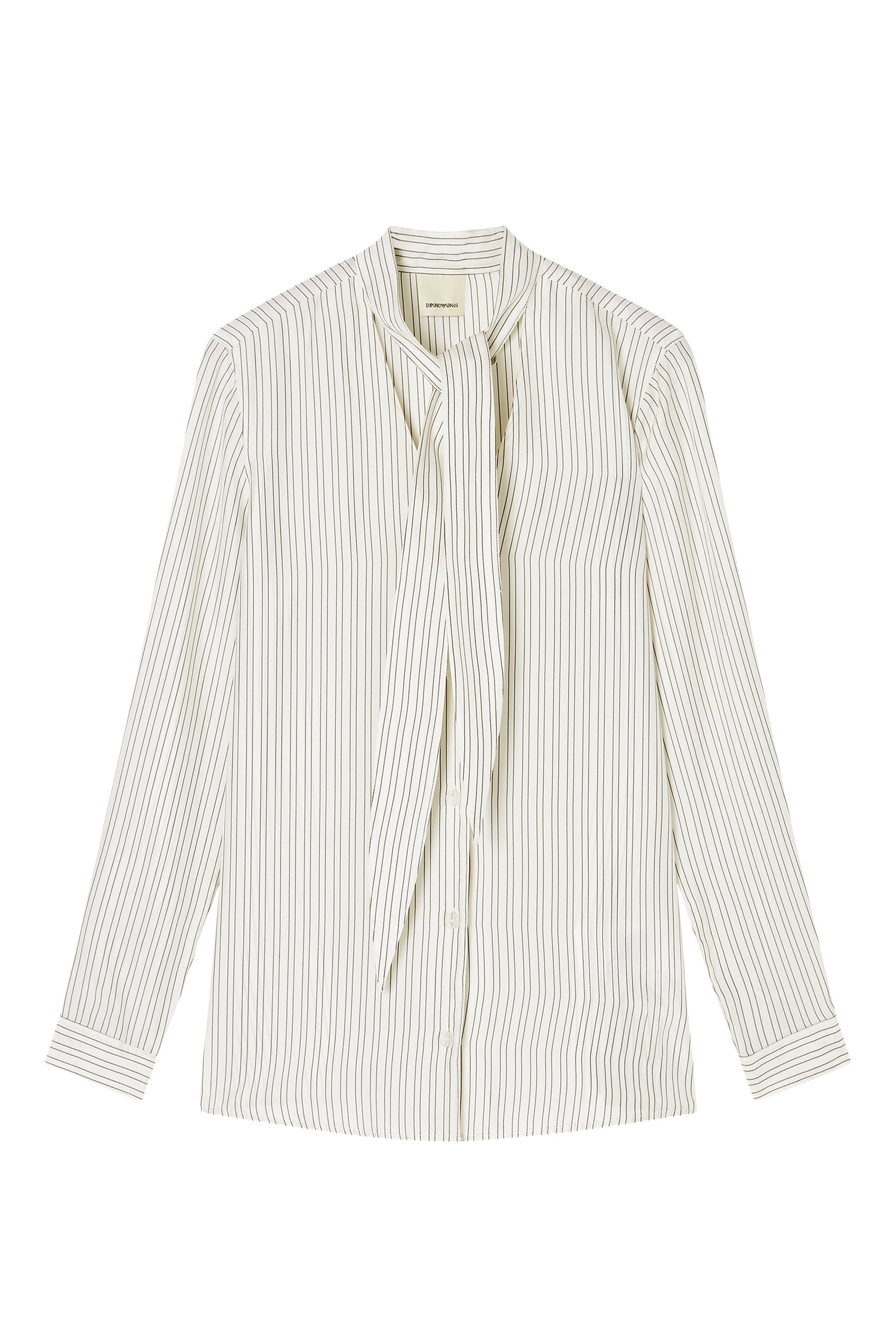 Eagle Club Cupro Blend Scarf Collar Shirt