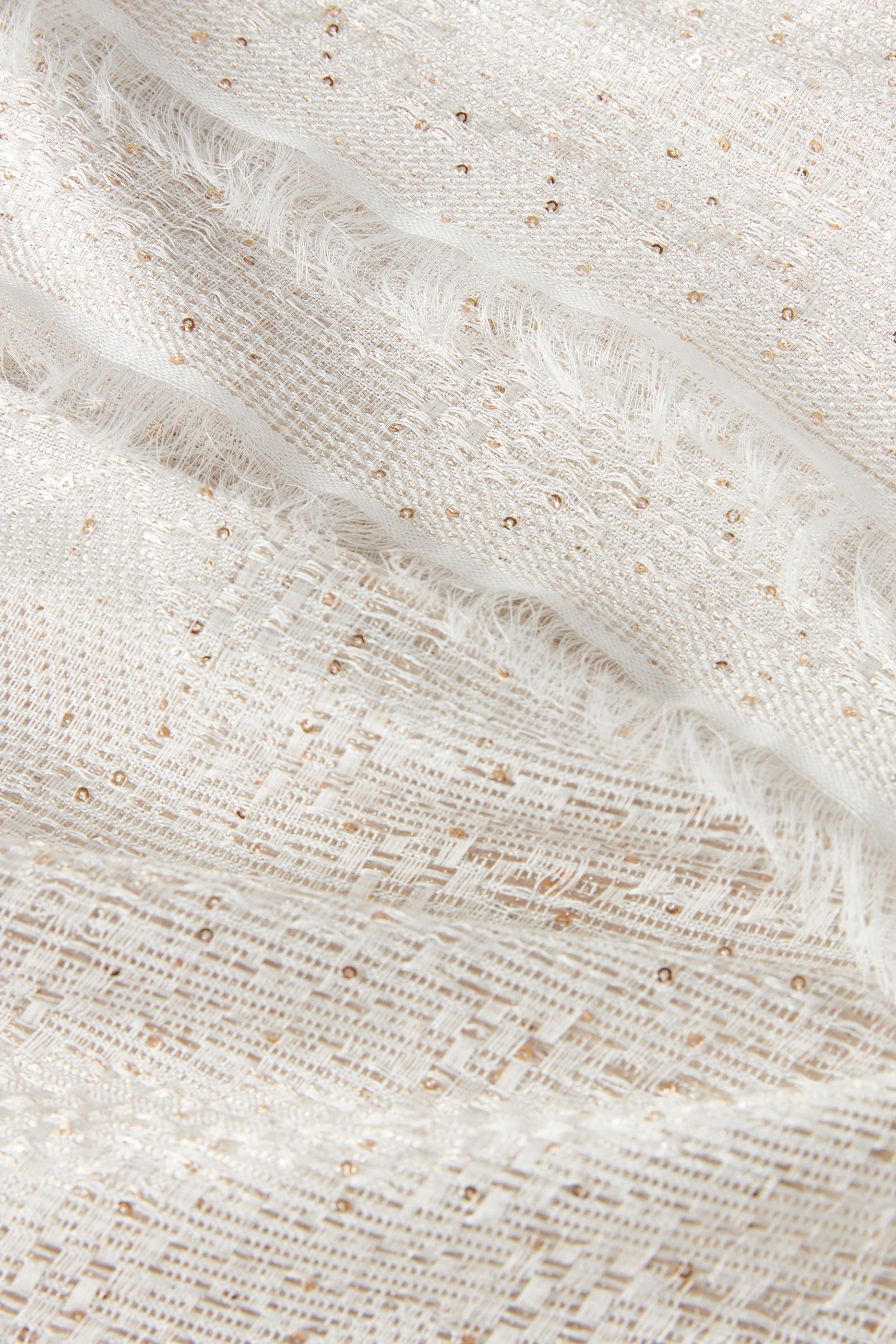 Embroidered Jacquard Scarf