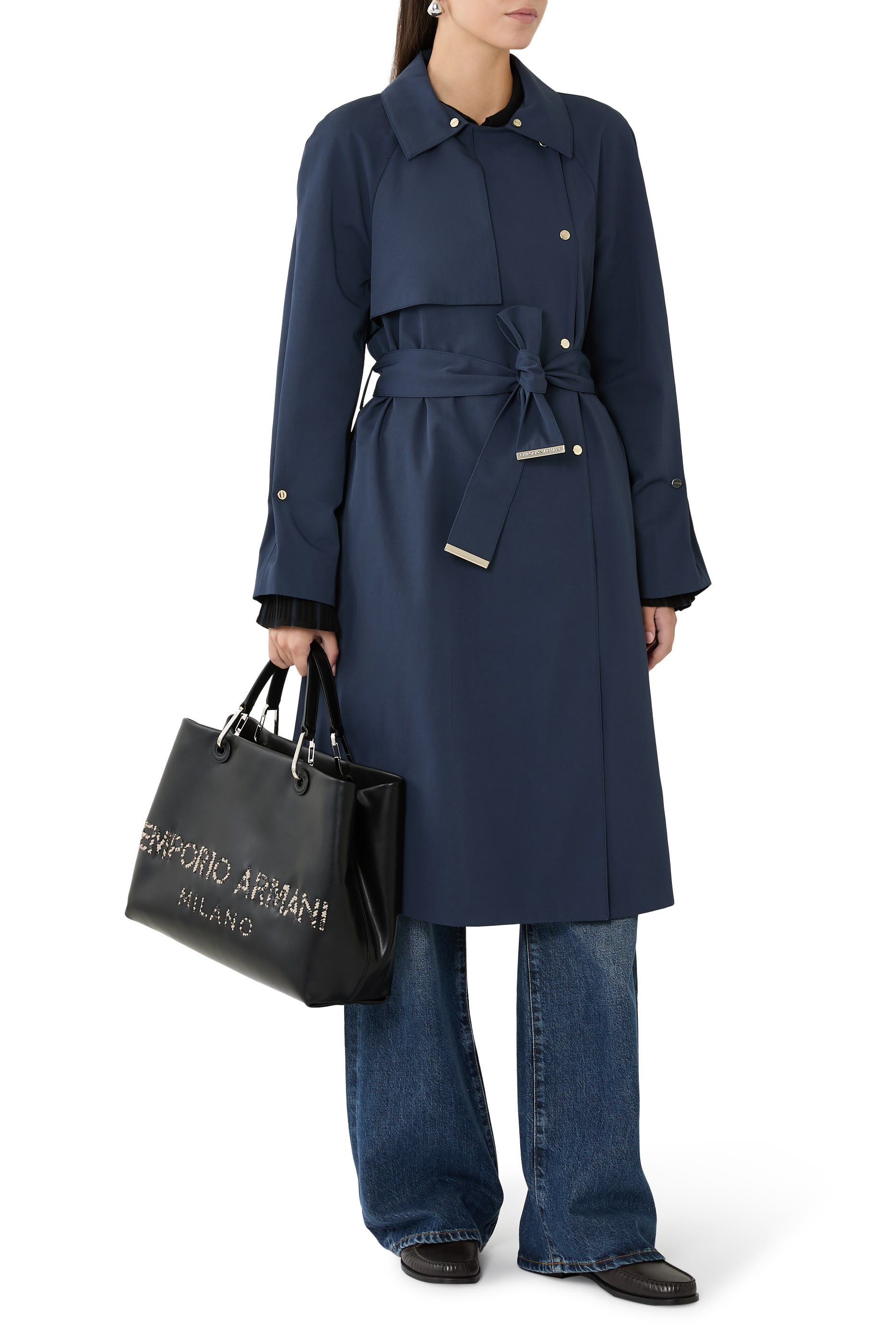 Logo Trench Coat