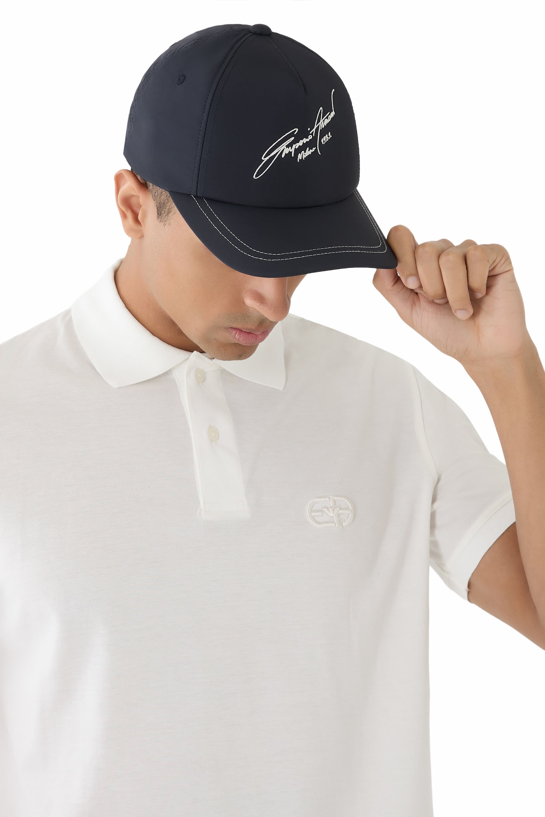 Nylon & Silk Blend Baseball Cap