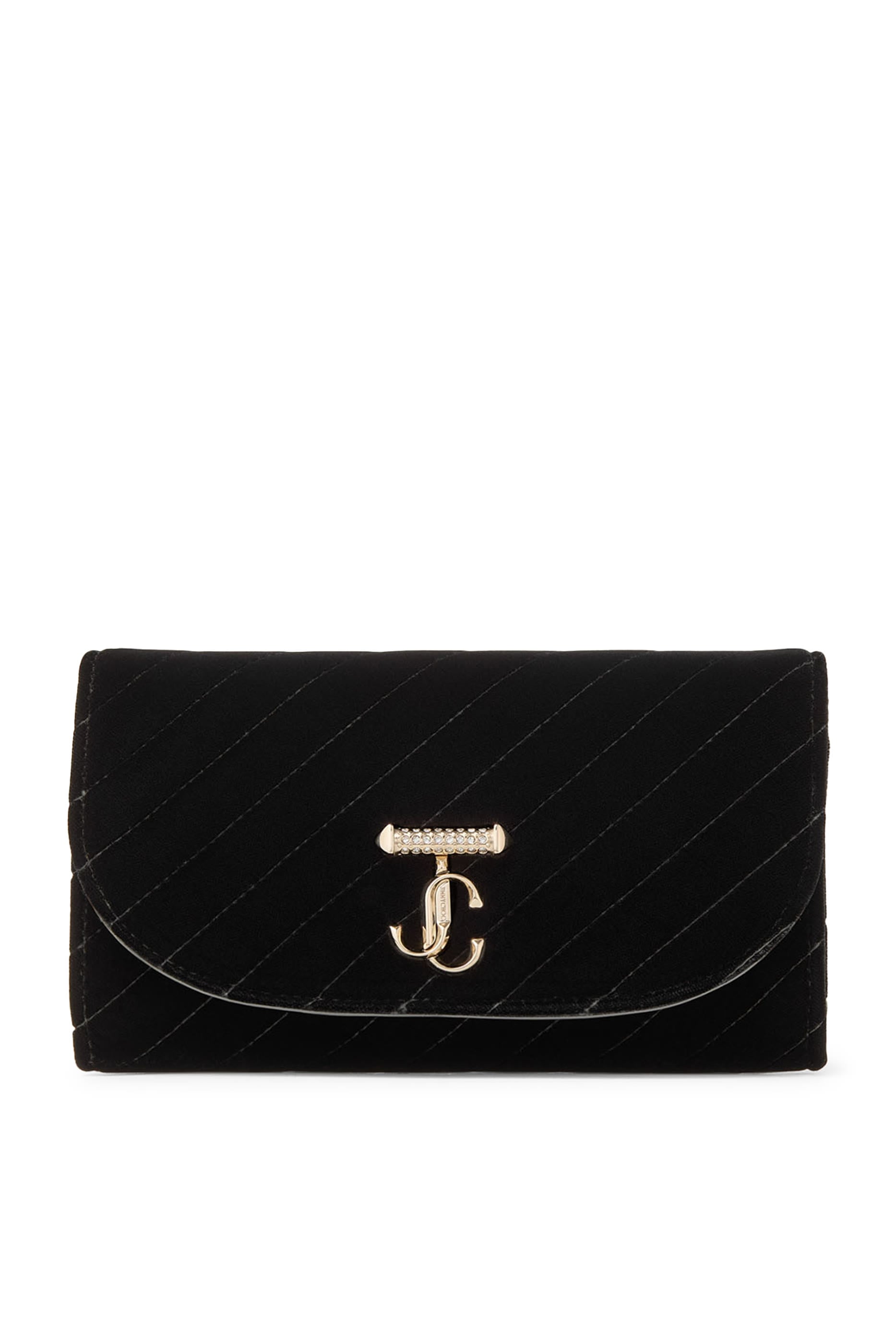 Logo Quilted Curve Wallet