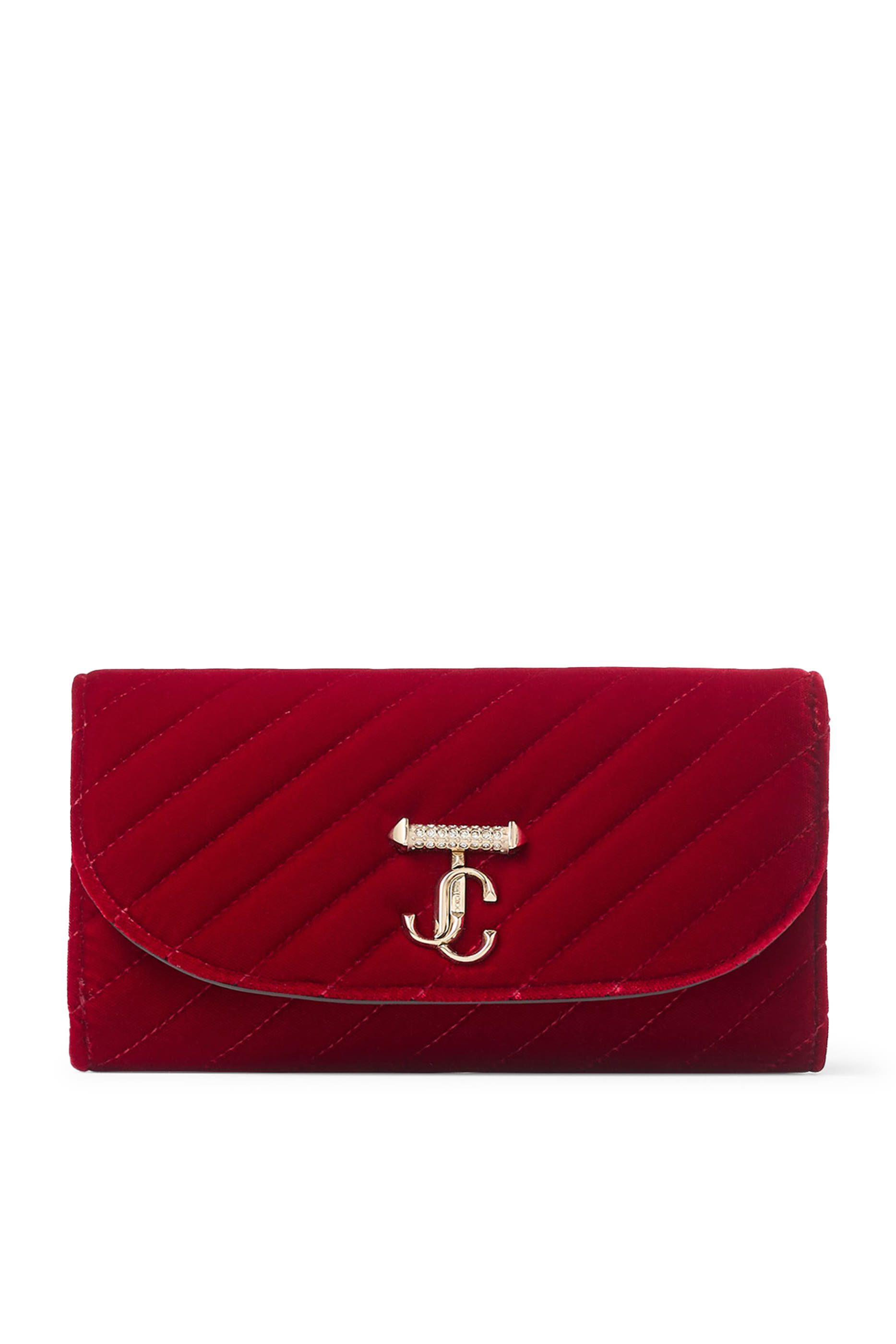 Logo Quilted Curve Wallet