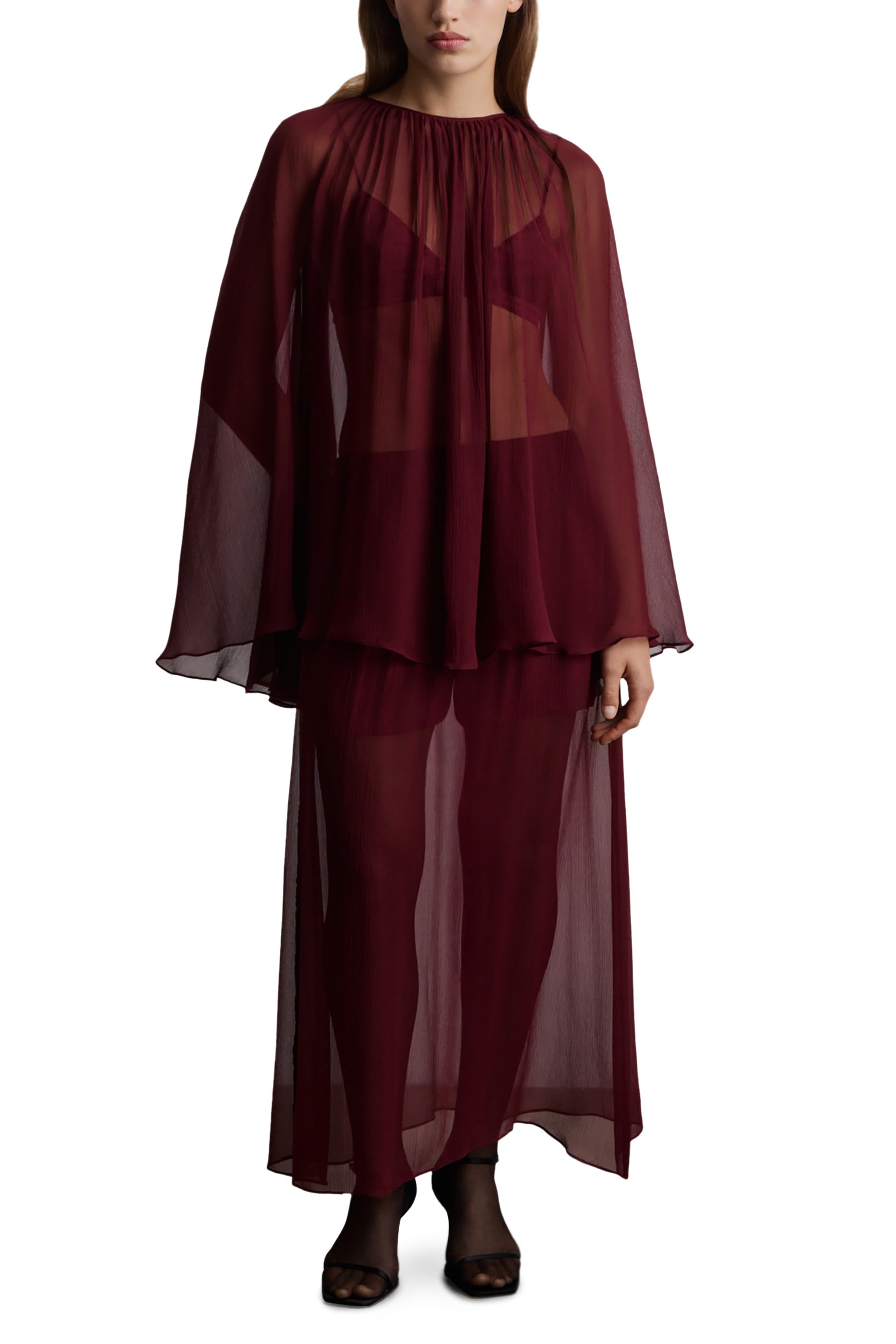 Silk Chiffon Skirt