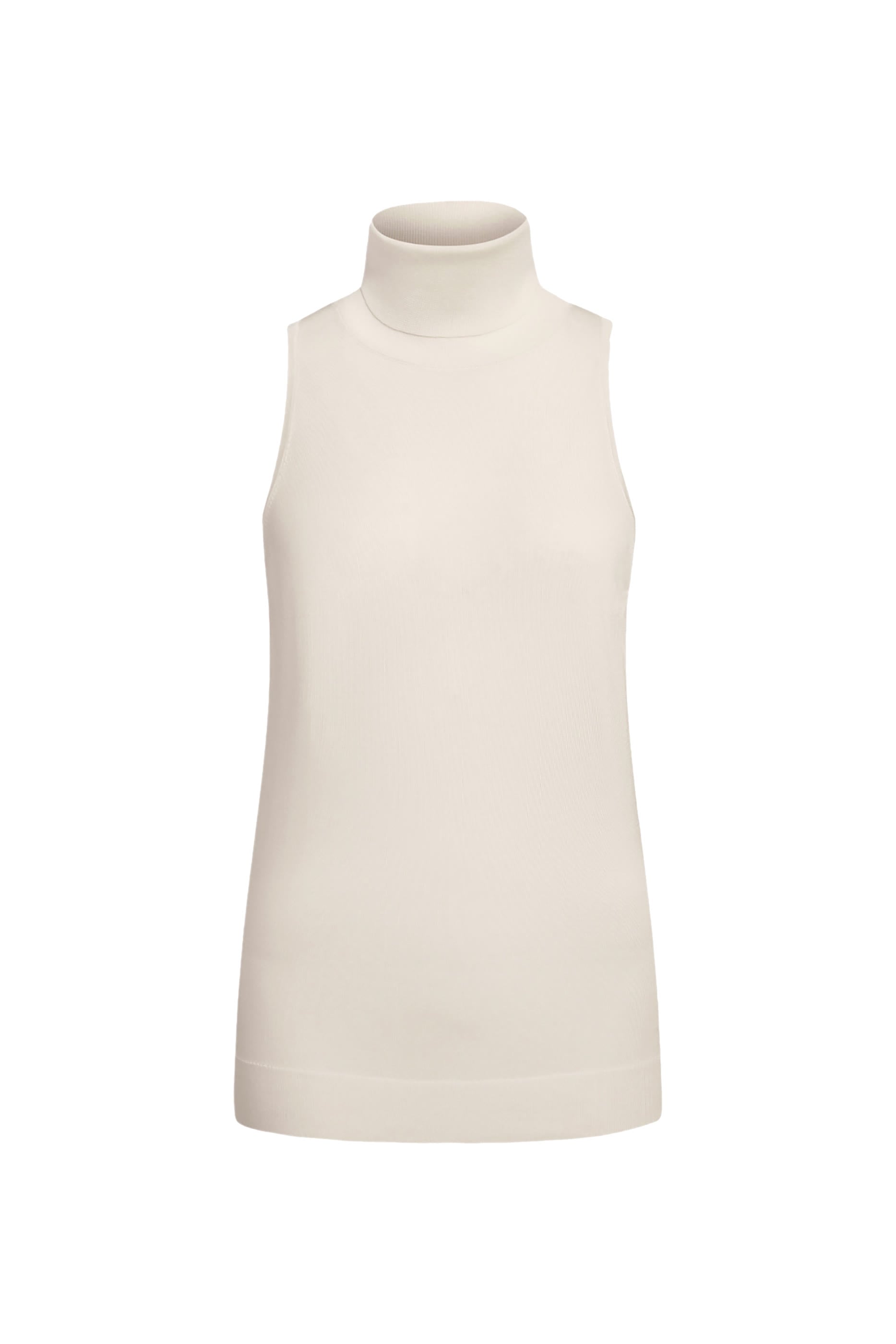 Silk Turtleneck Top
