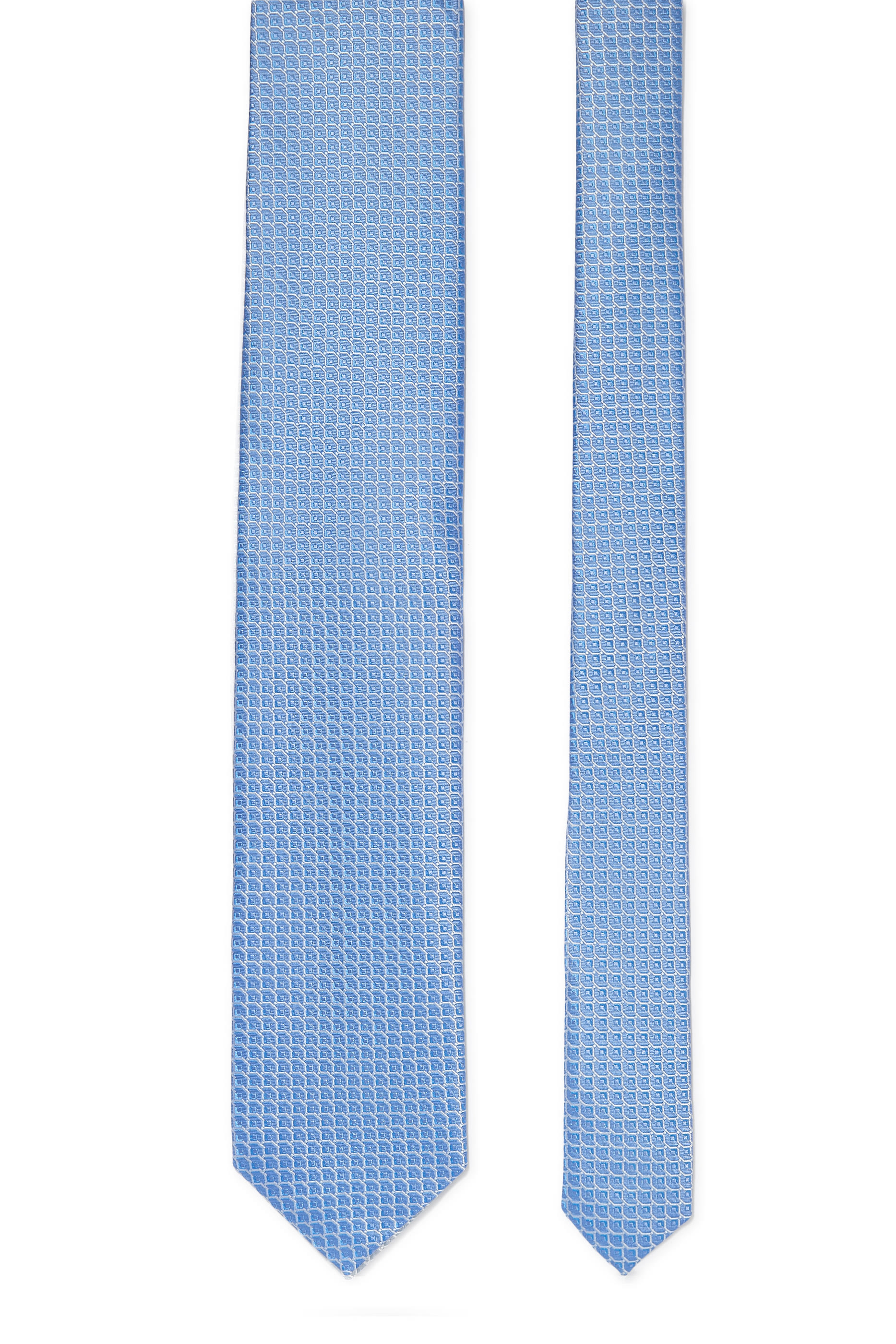 Geometric Woven Silk Tie