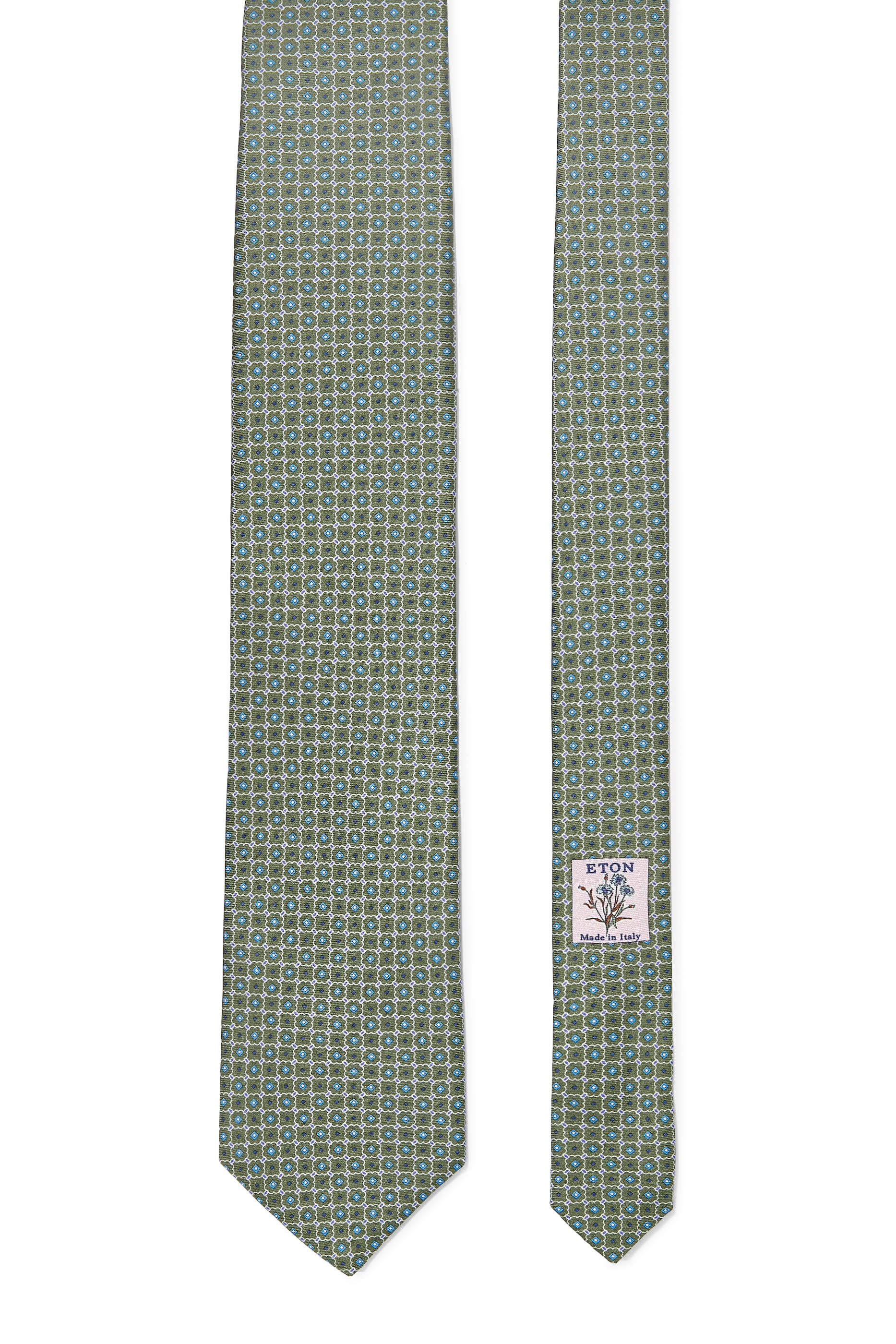  Geometric Print Silk Tie