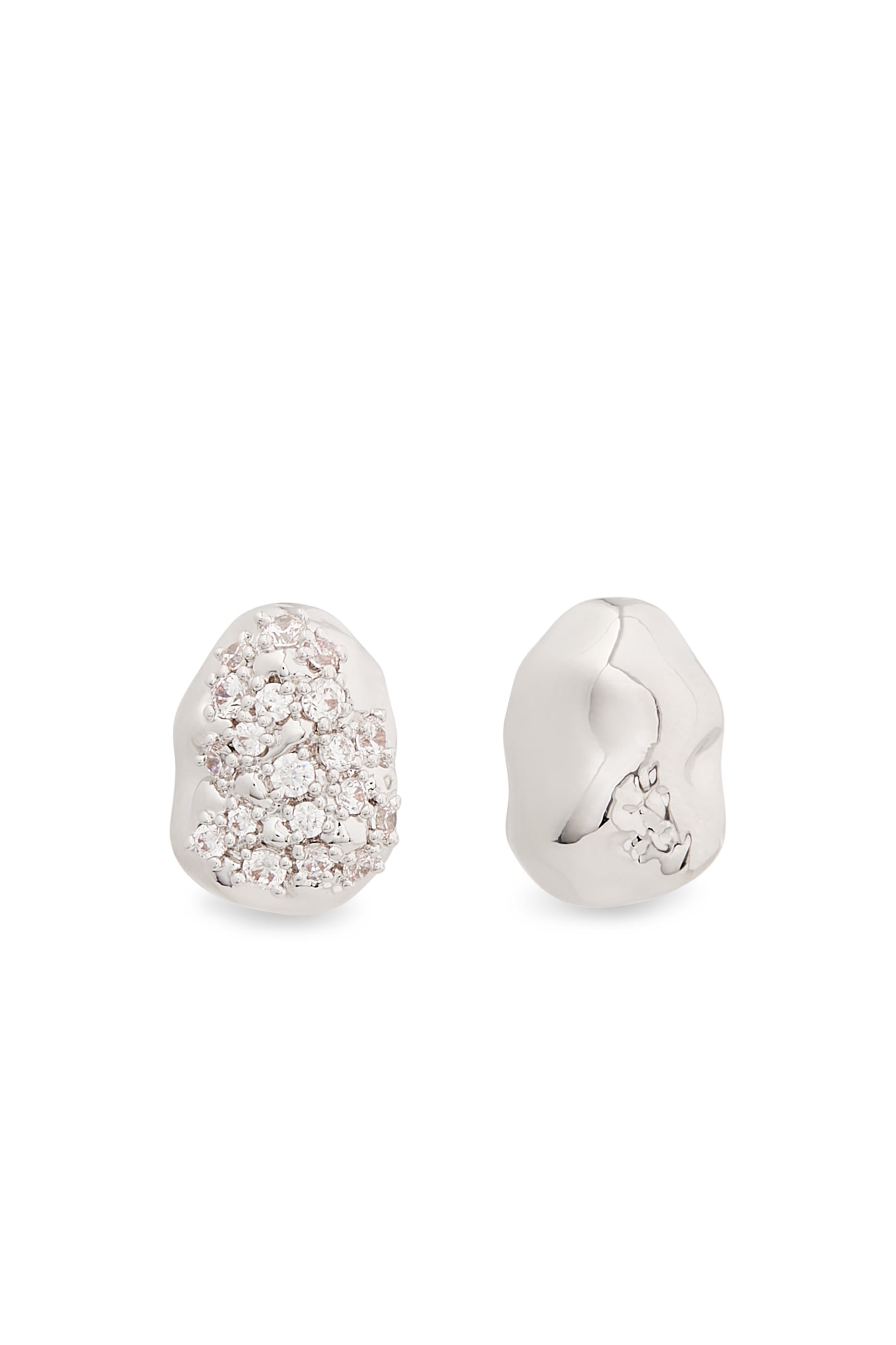 Eva Stud Earrings, Sterling Silver