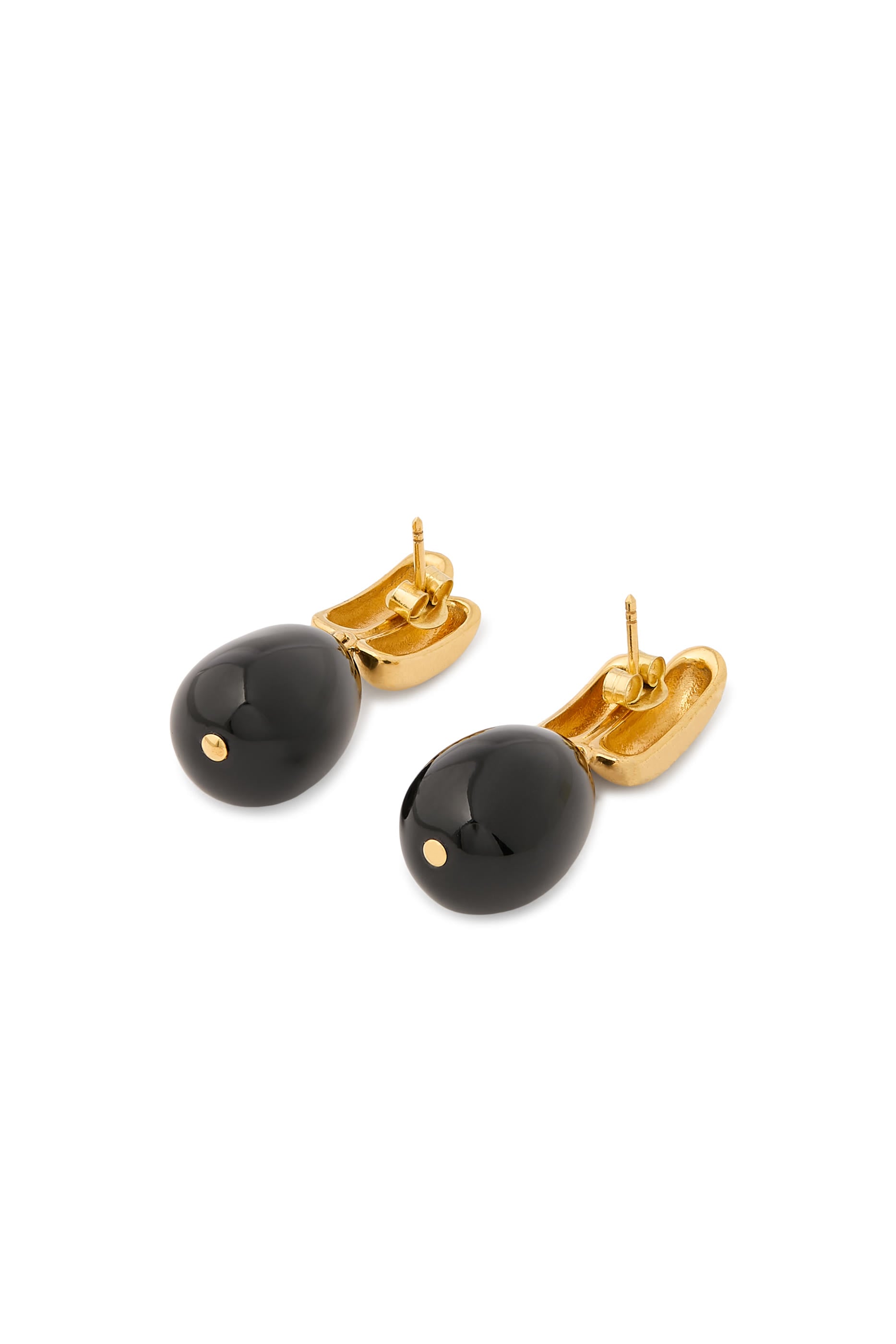 The Iris Earrings, Sterling Silver & Ceramic Beads