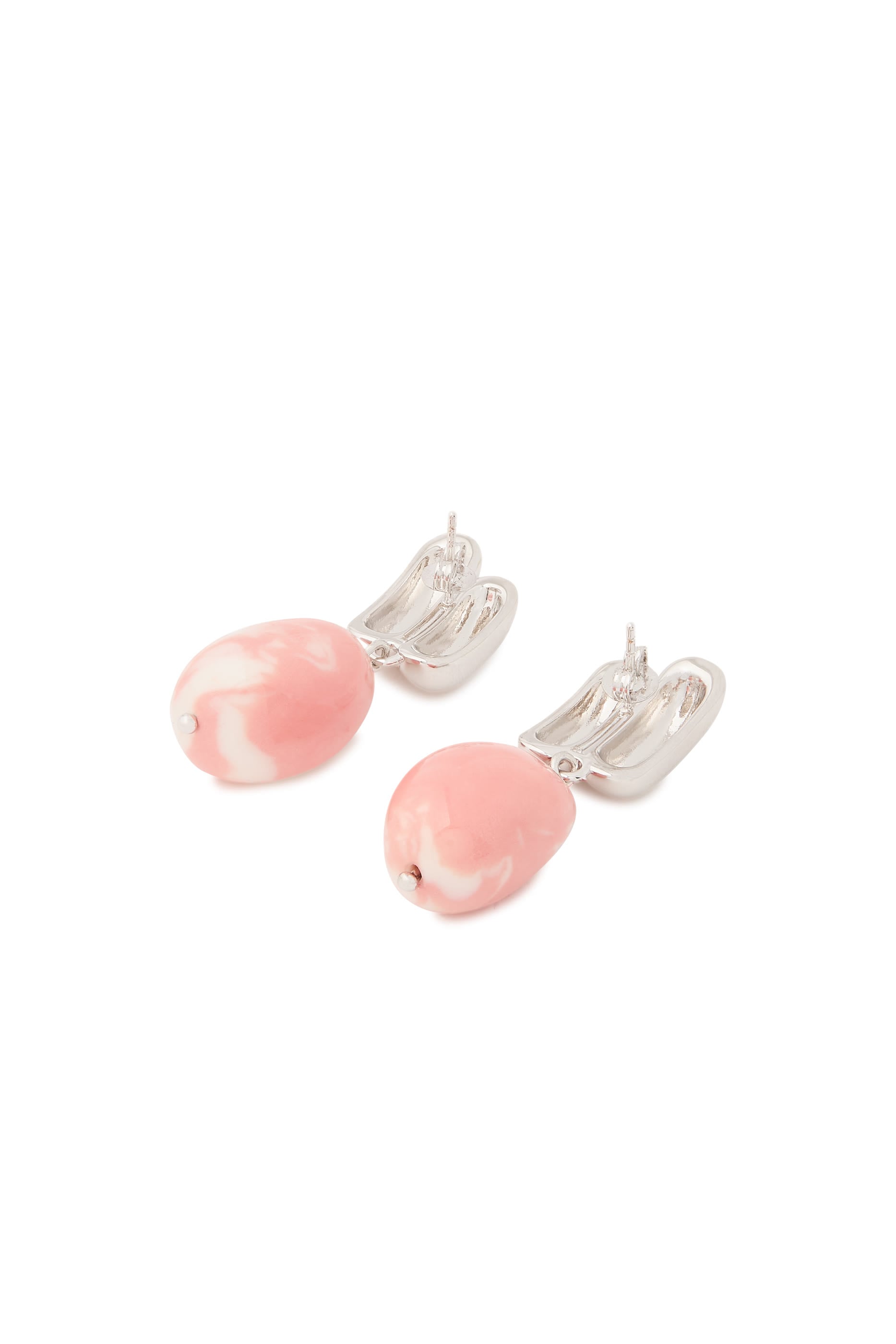 The Iris Earrings, Sterling Silver & Ceramic Beads