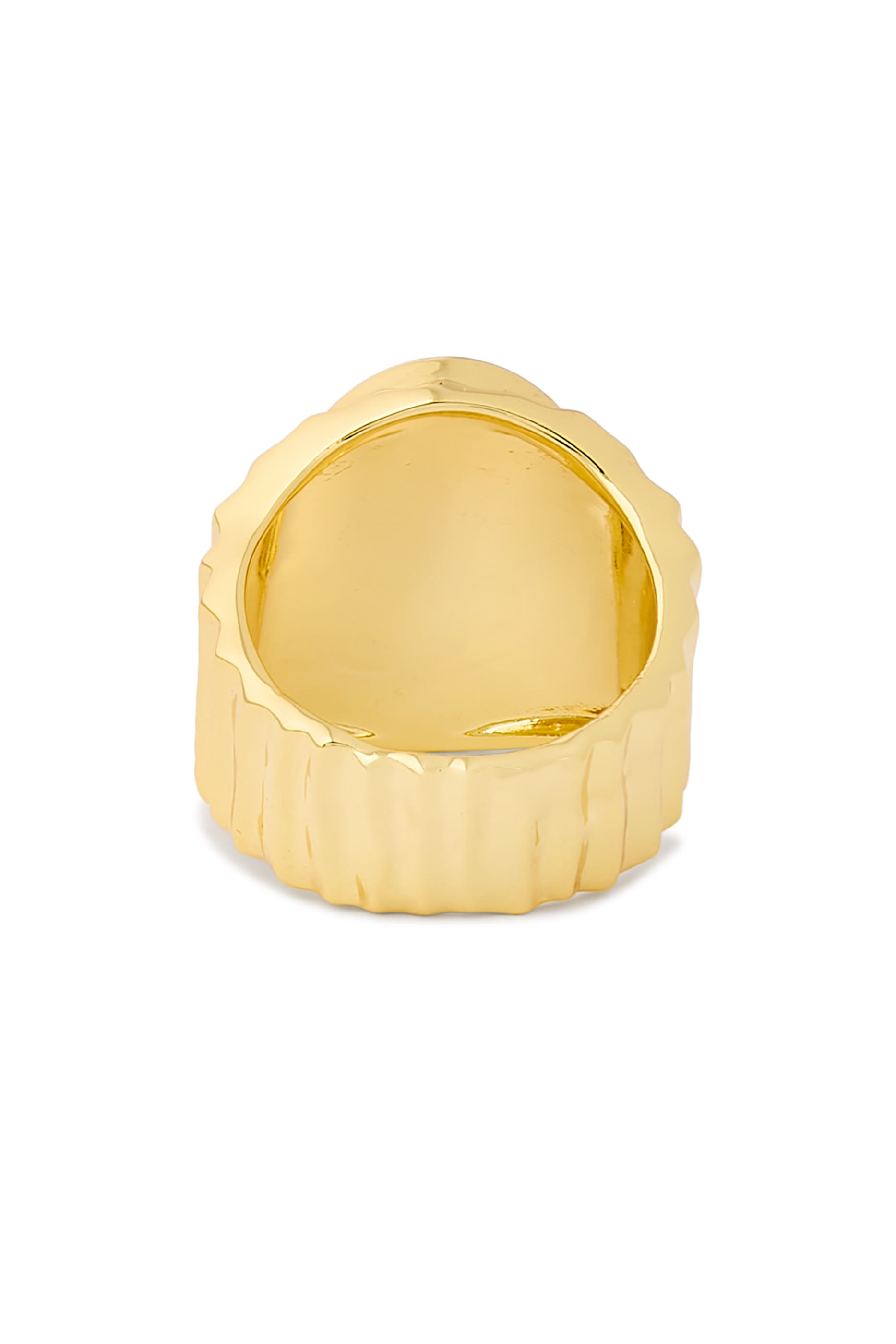 Rima Ring, Gold Plated Silver Sterling & Agate