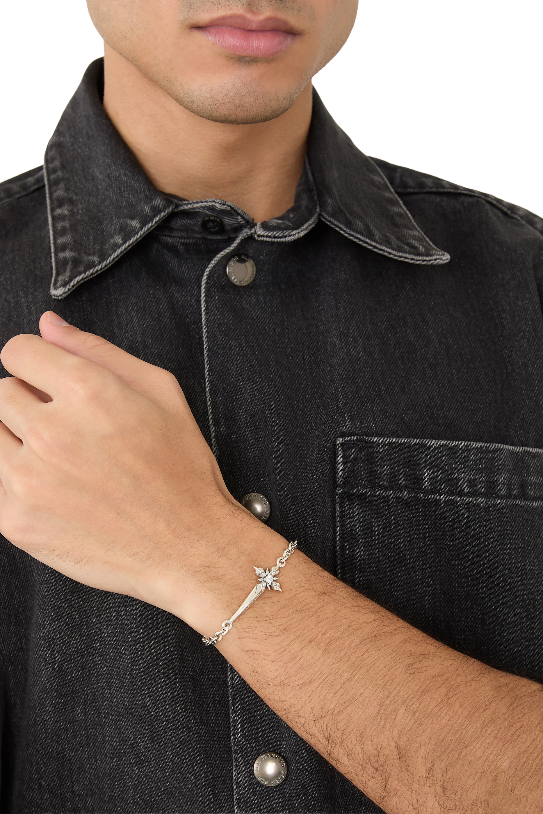 Stella Ventis Pugnale Bracelet, Sterling Silver & Zirconia
