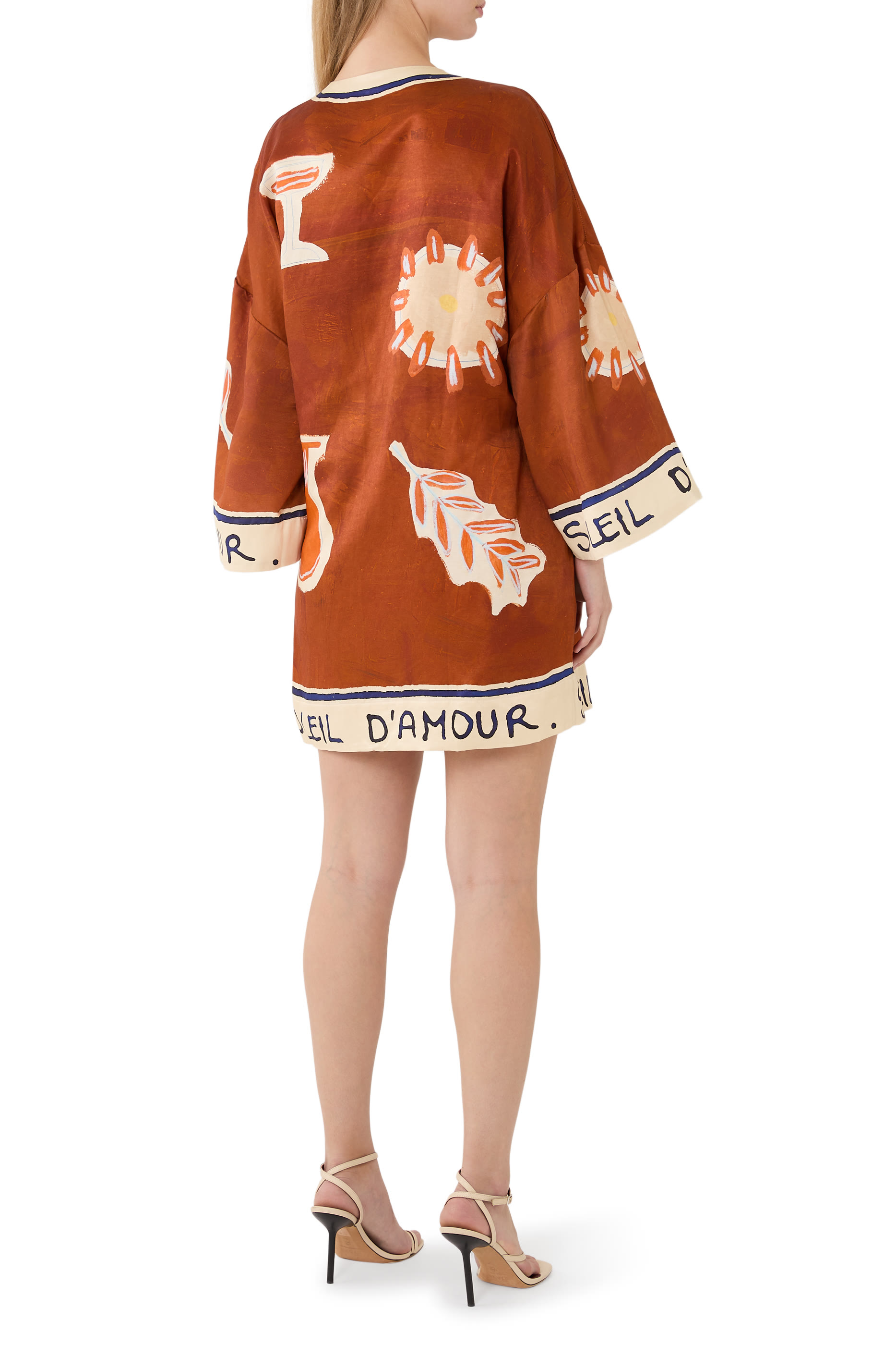  Soleil D'Amour Wrap Mini Dress