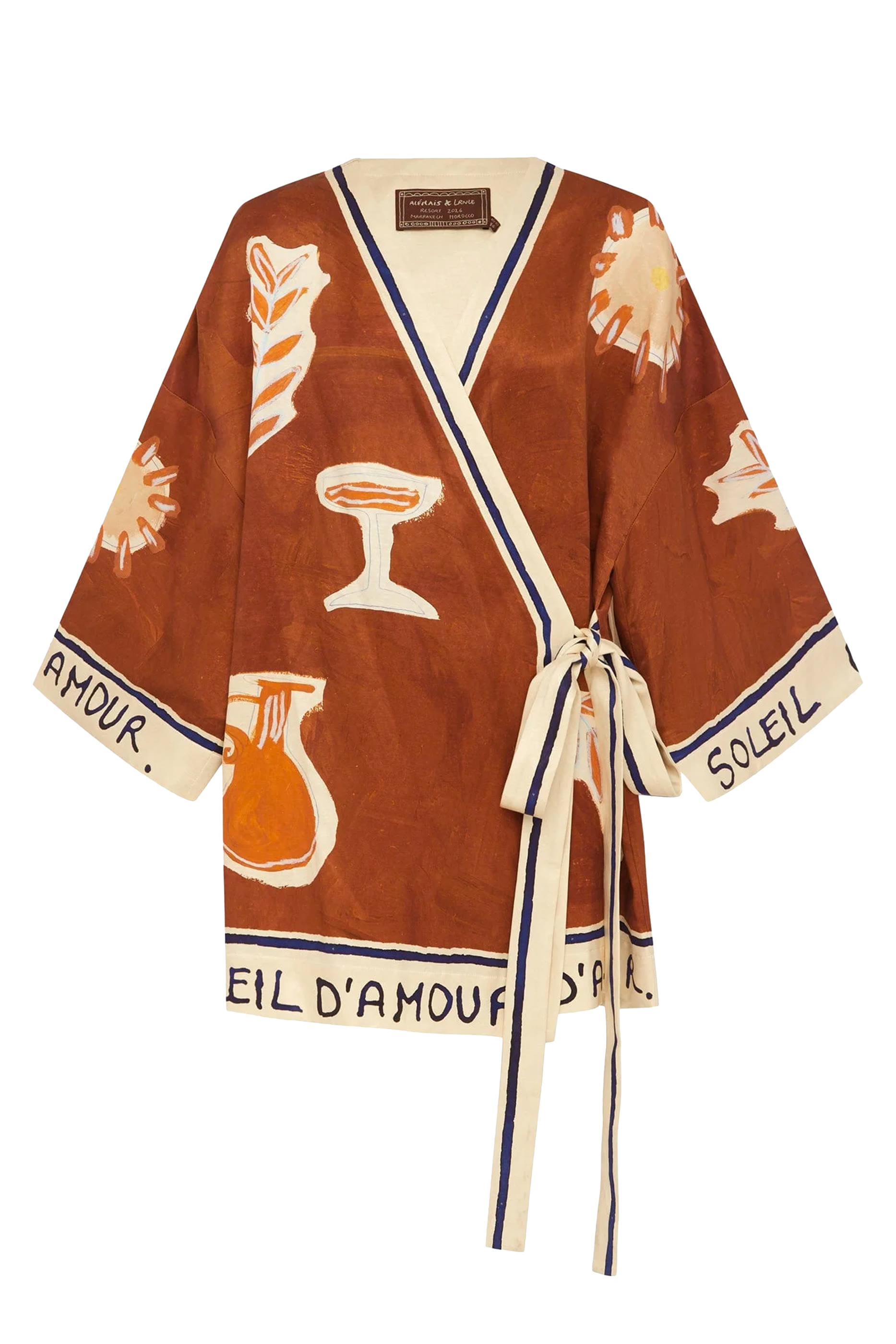  Soleil D'Amour Wrap Mini Dress
