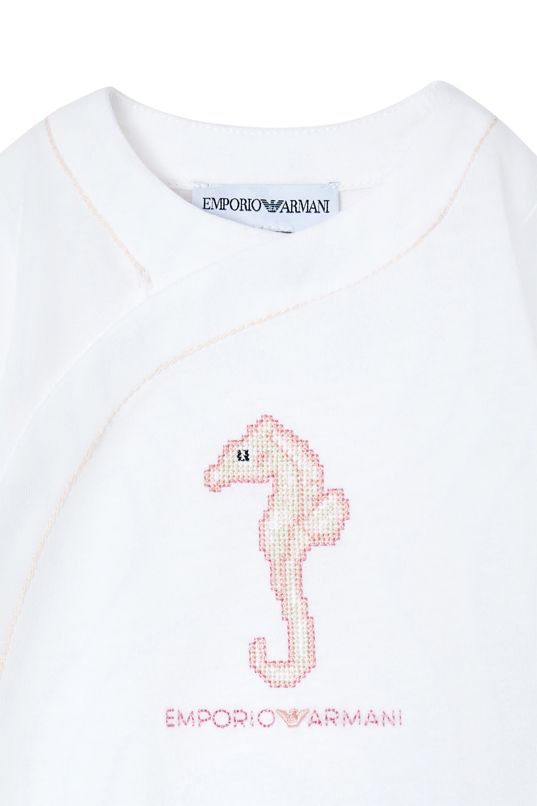Kids Jersey Marine Story Embroidery Romper