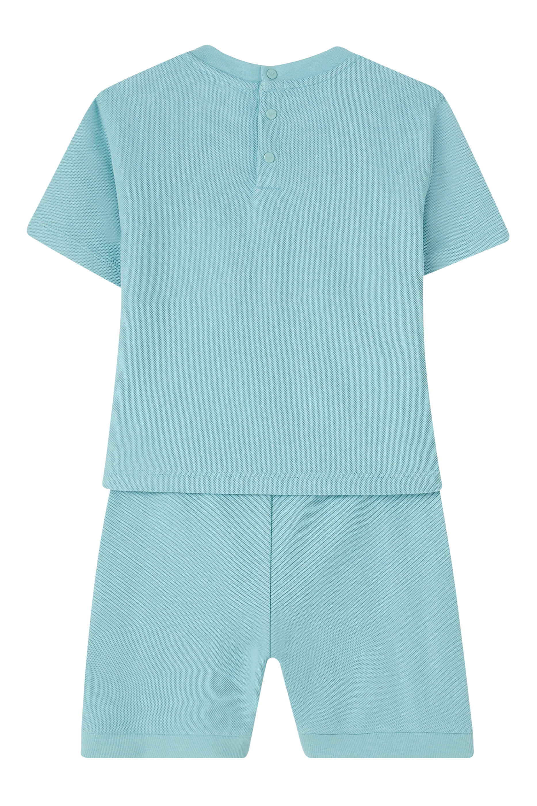 Kids Logo Piqué T-Shirt and Shorts Set