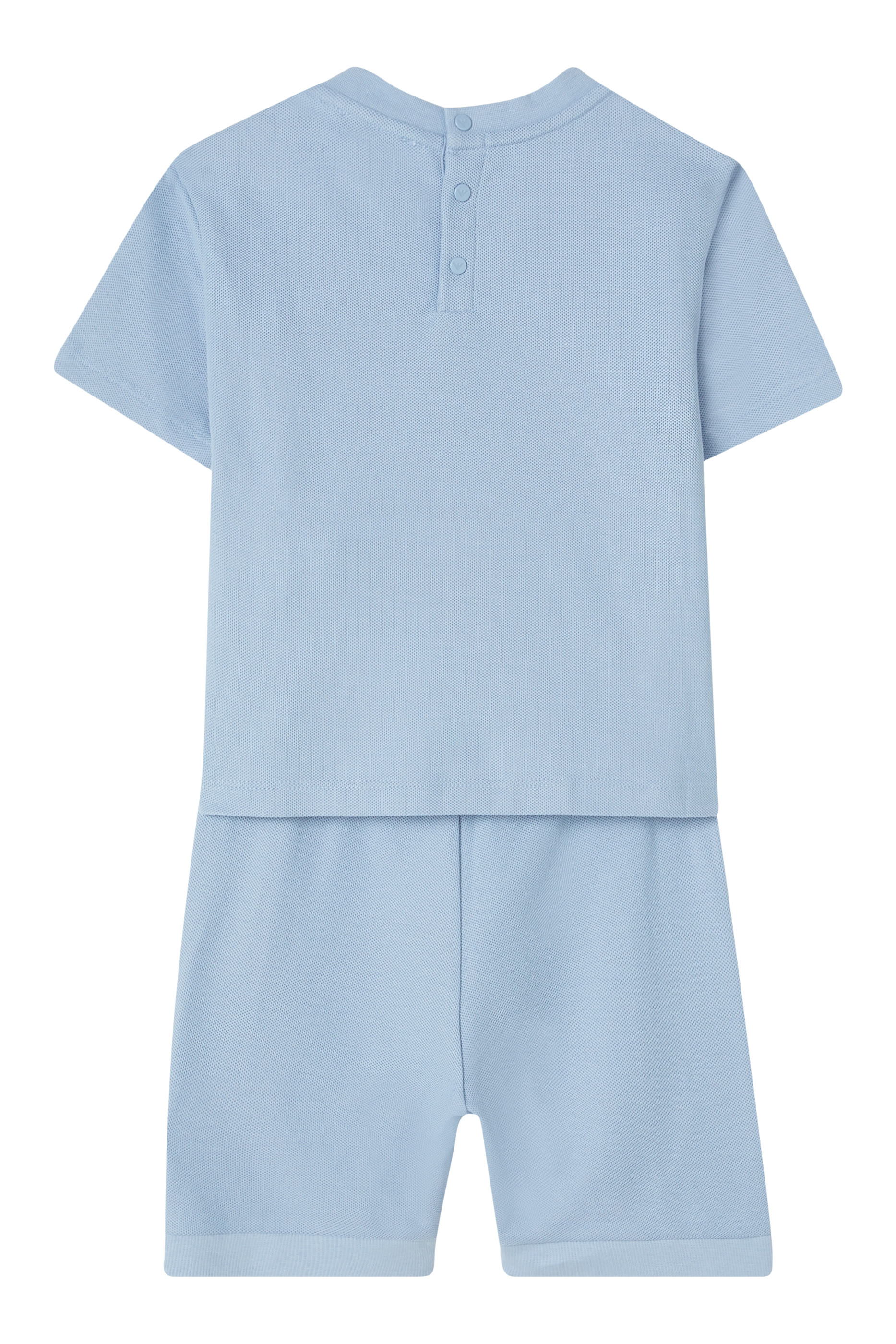 Kids Logo Piqué T-Shirt and Shorts Set