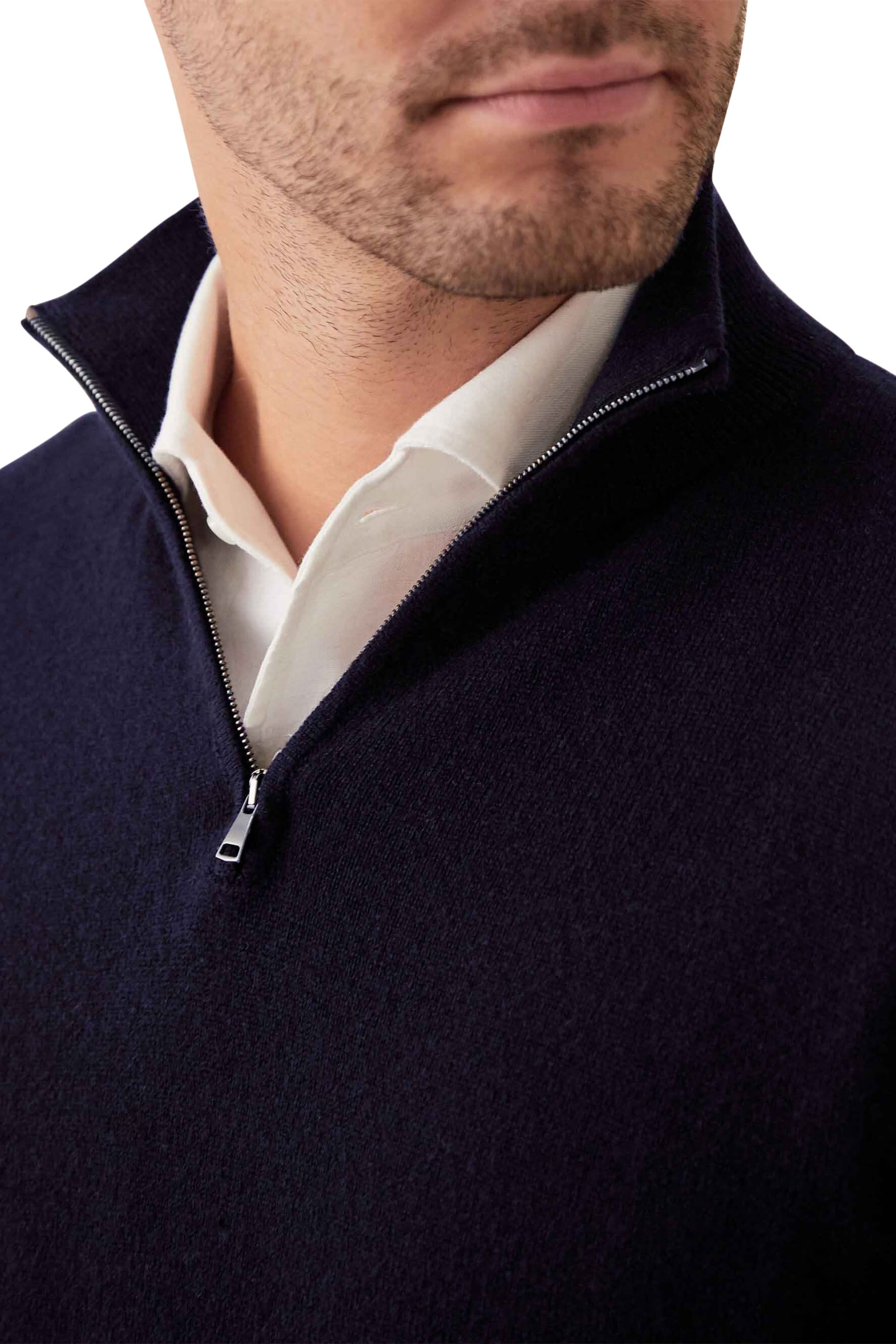 Cashmere Zip-Up Jumper