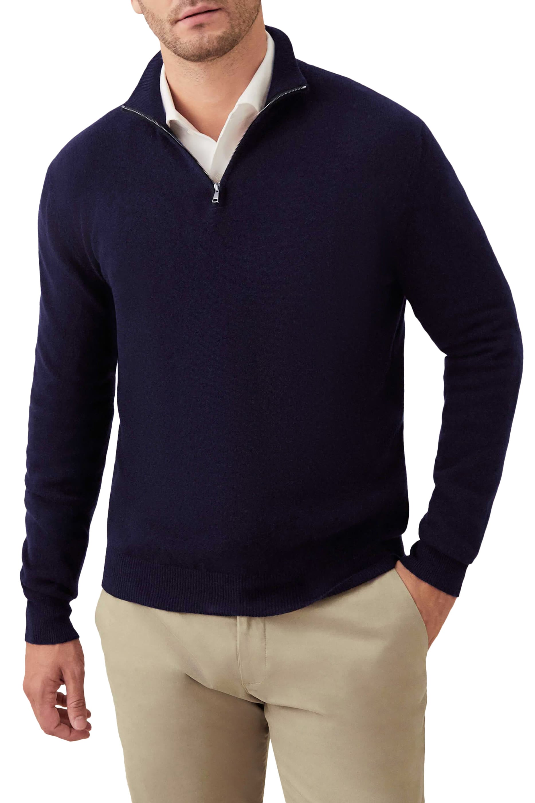 Cashmere Zip-Up Jumper