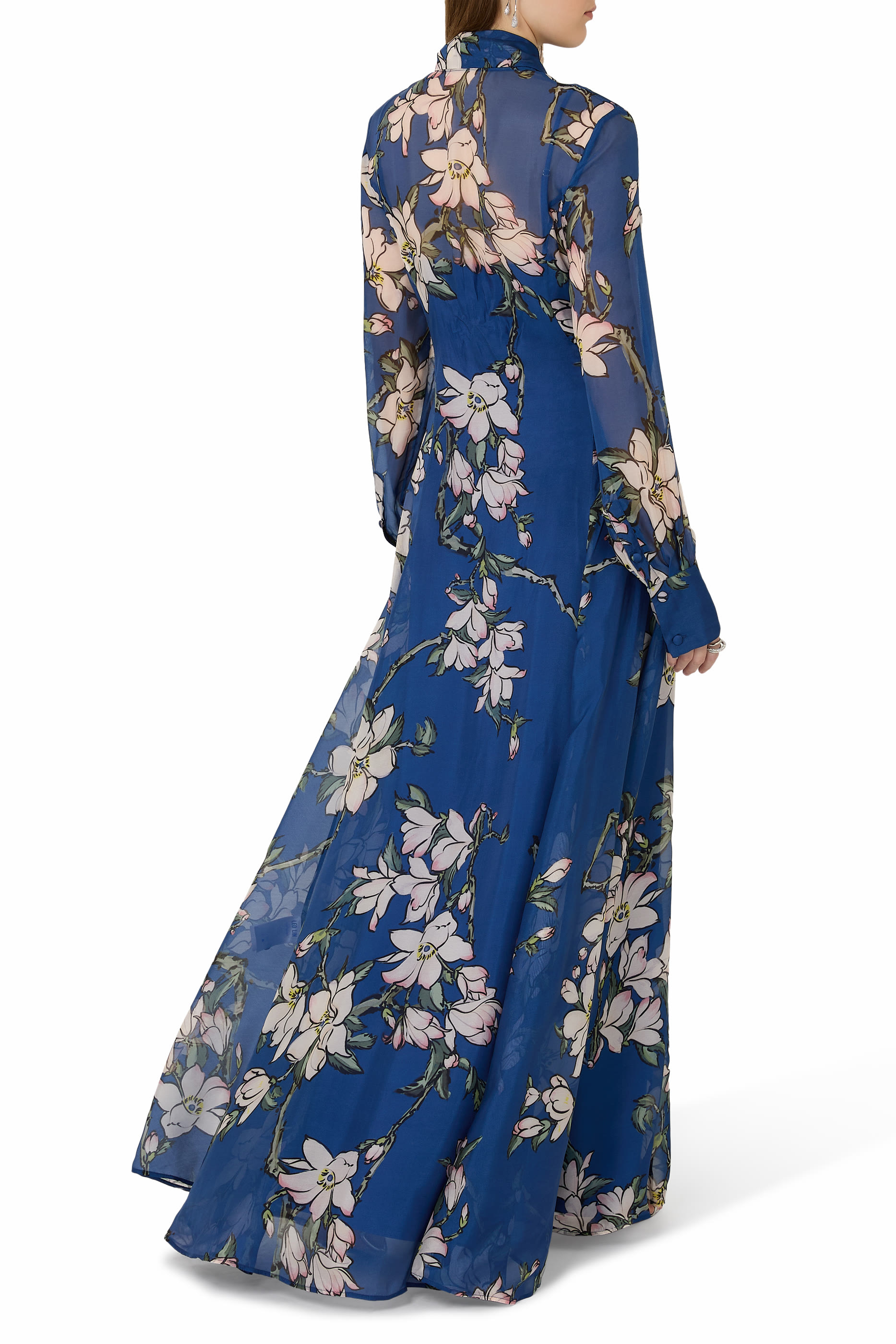 Lilith Tie Neck Maxi Dress