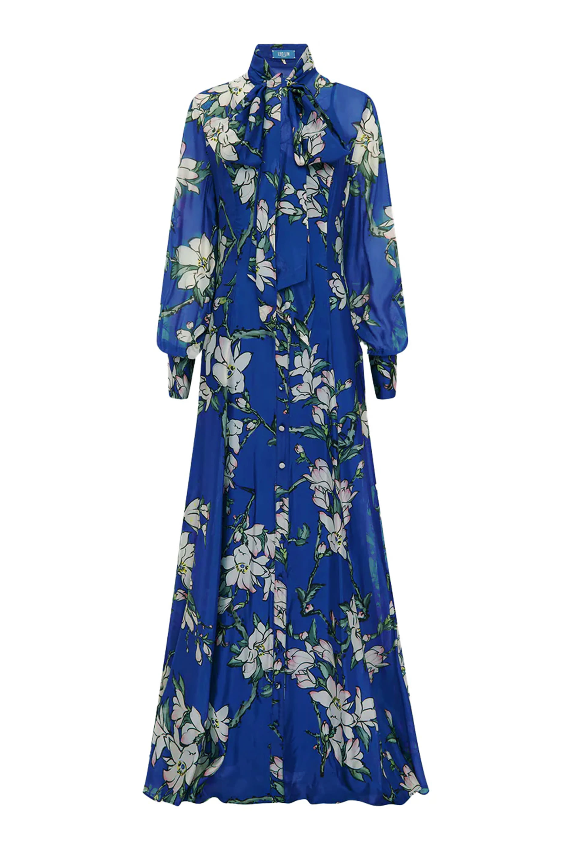 Lilith Tie Neck Maxi Dress