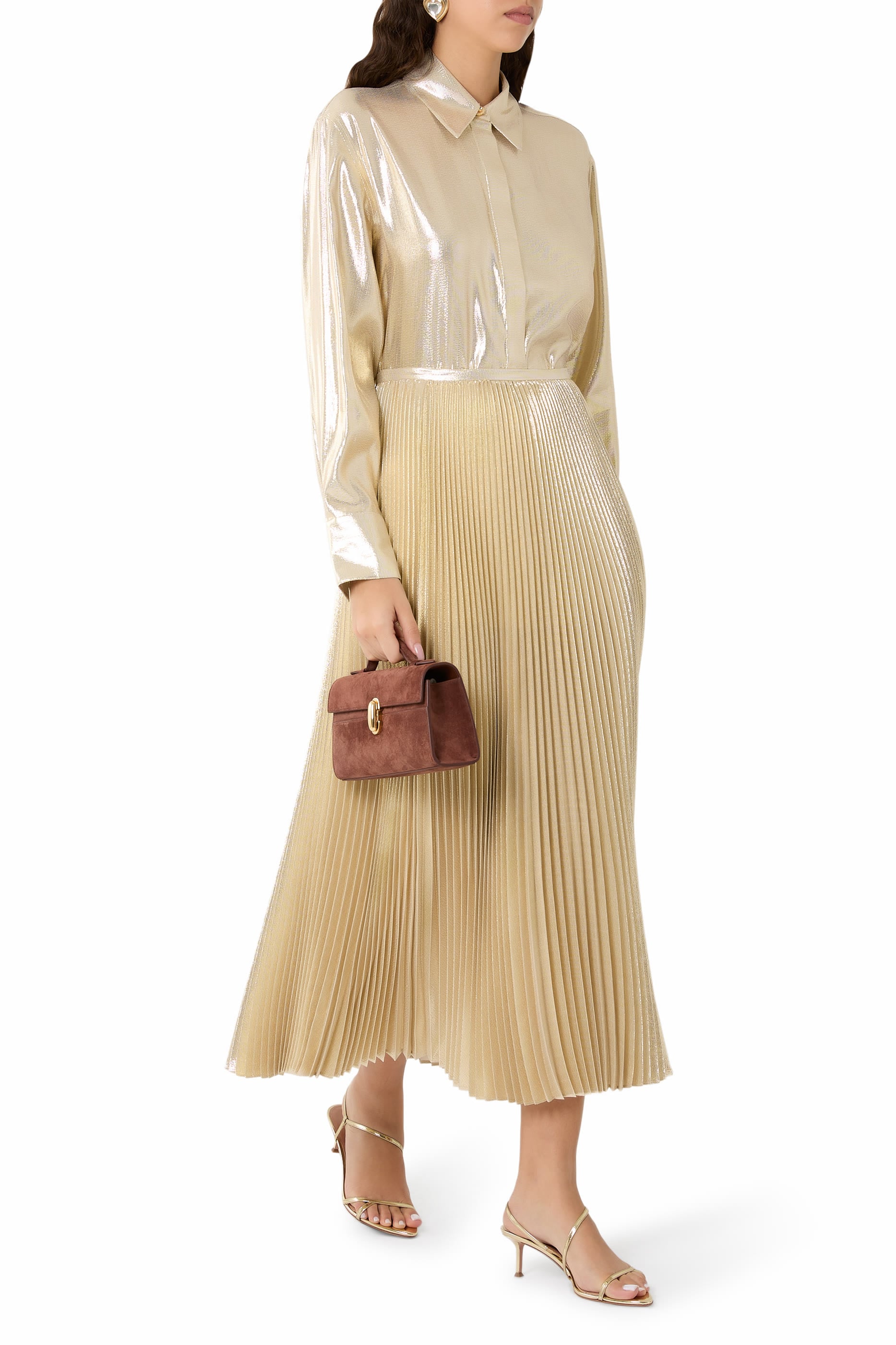 Essai Lamé Silk Skirt