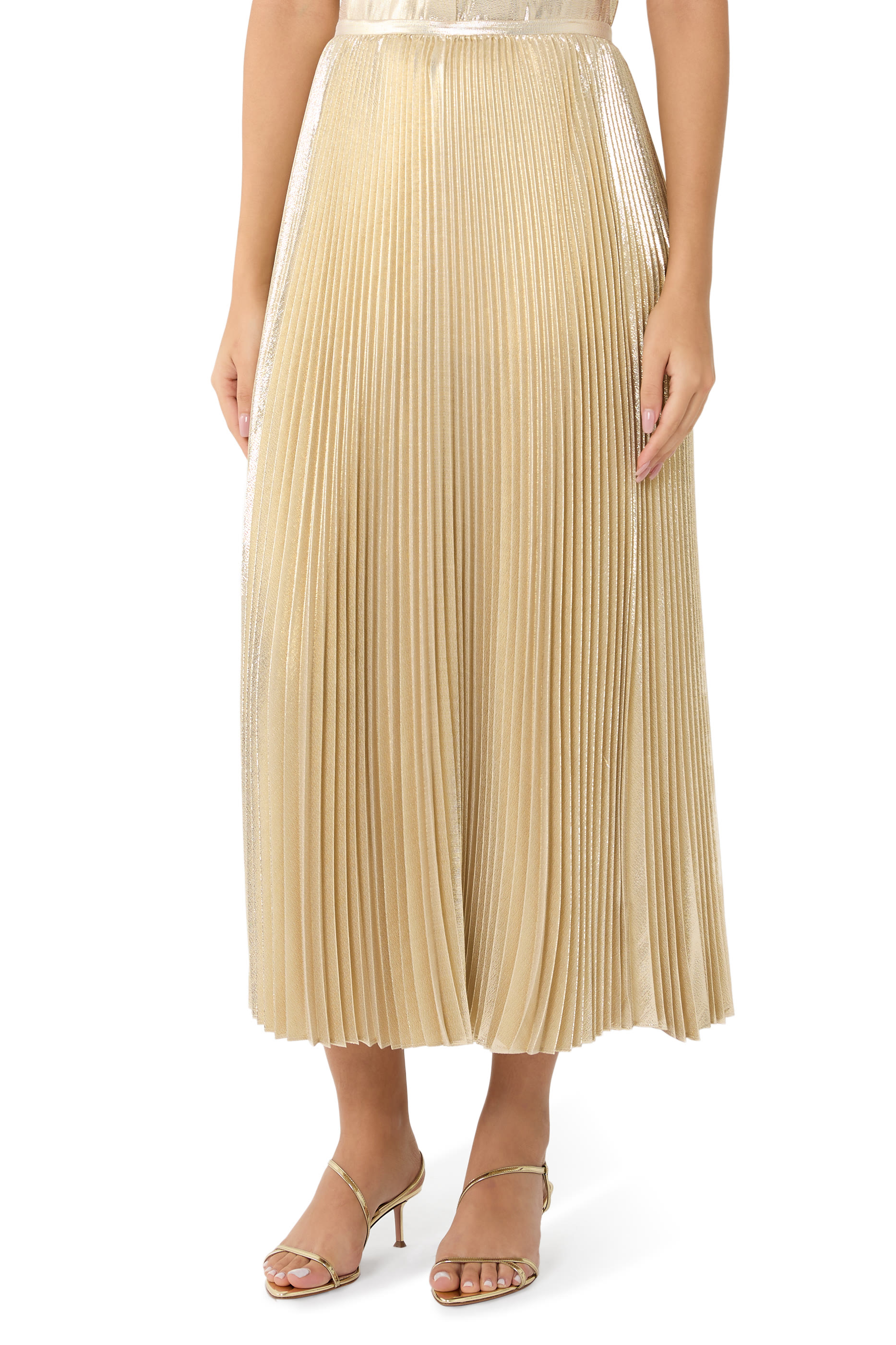 Essai Lamé Silk Skirt 
