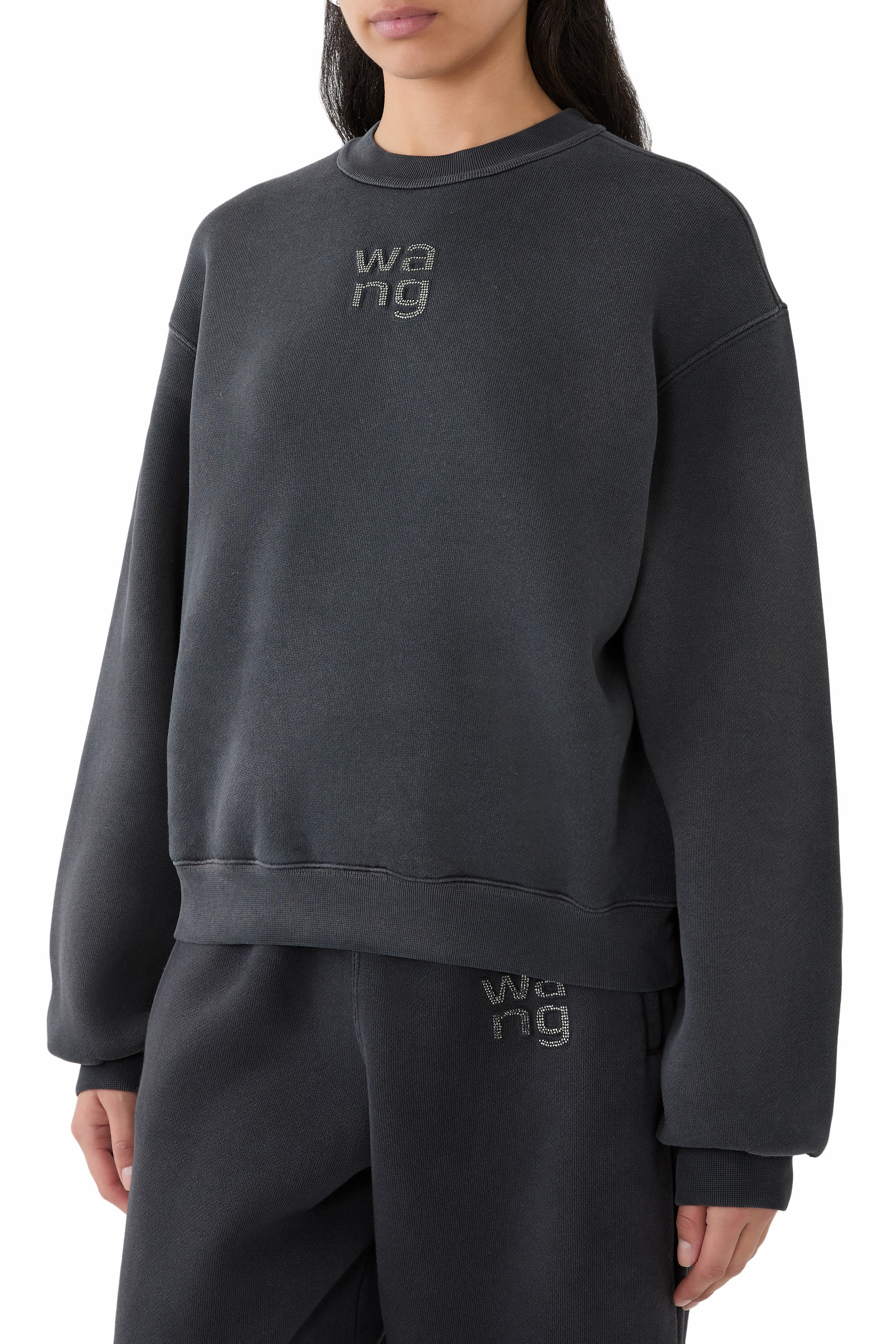 Crystal Hotfix Logo Sweatshirt