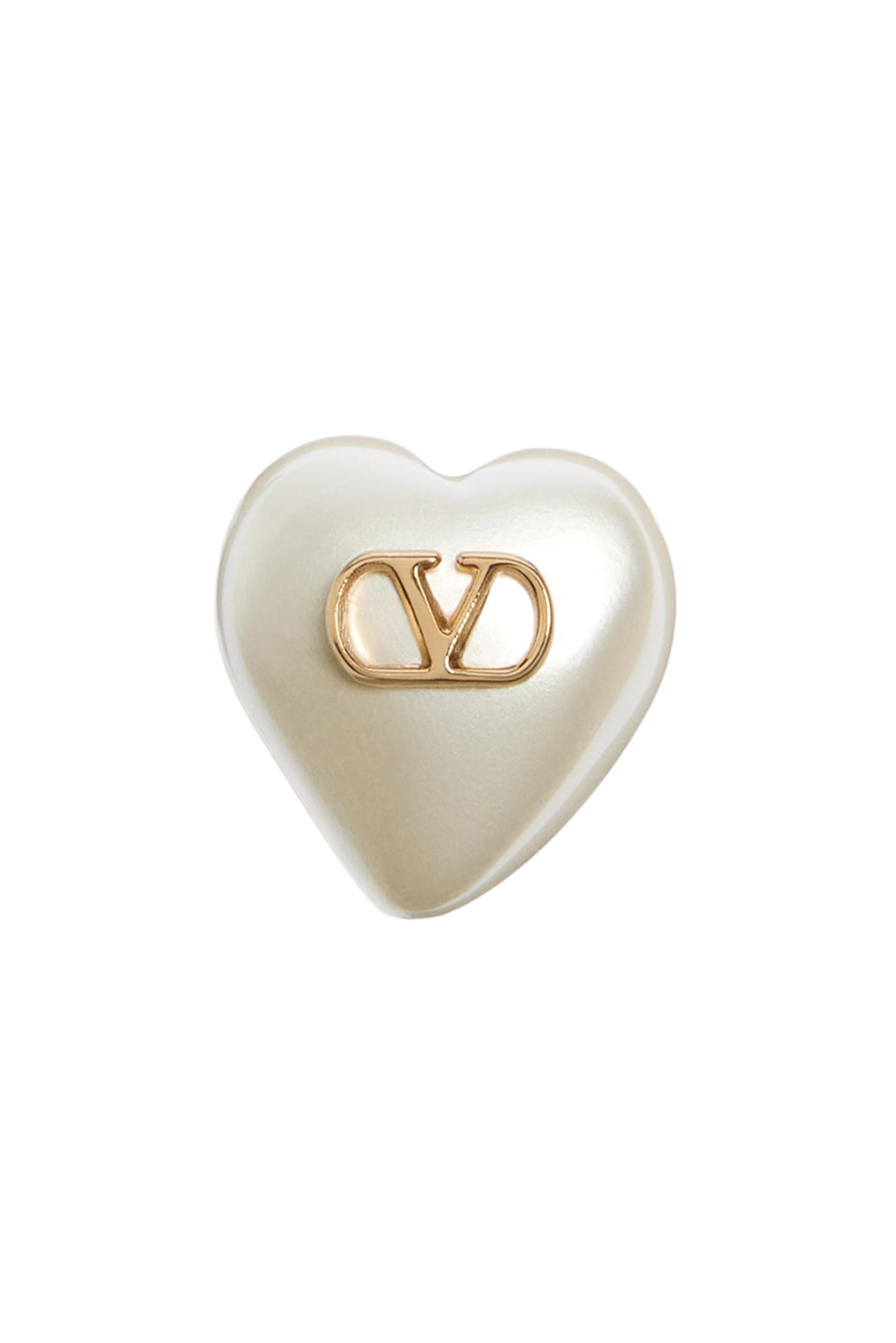 VLogo Signature Metal and Pearl Earrings