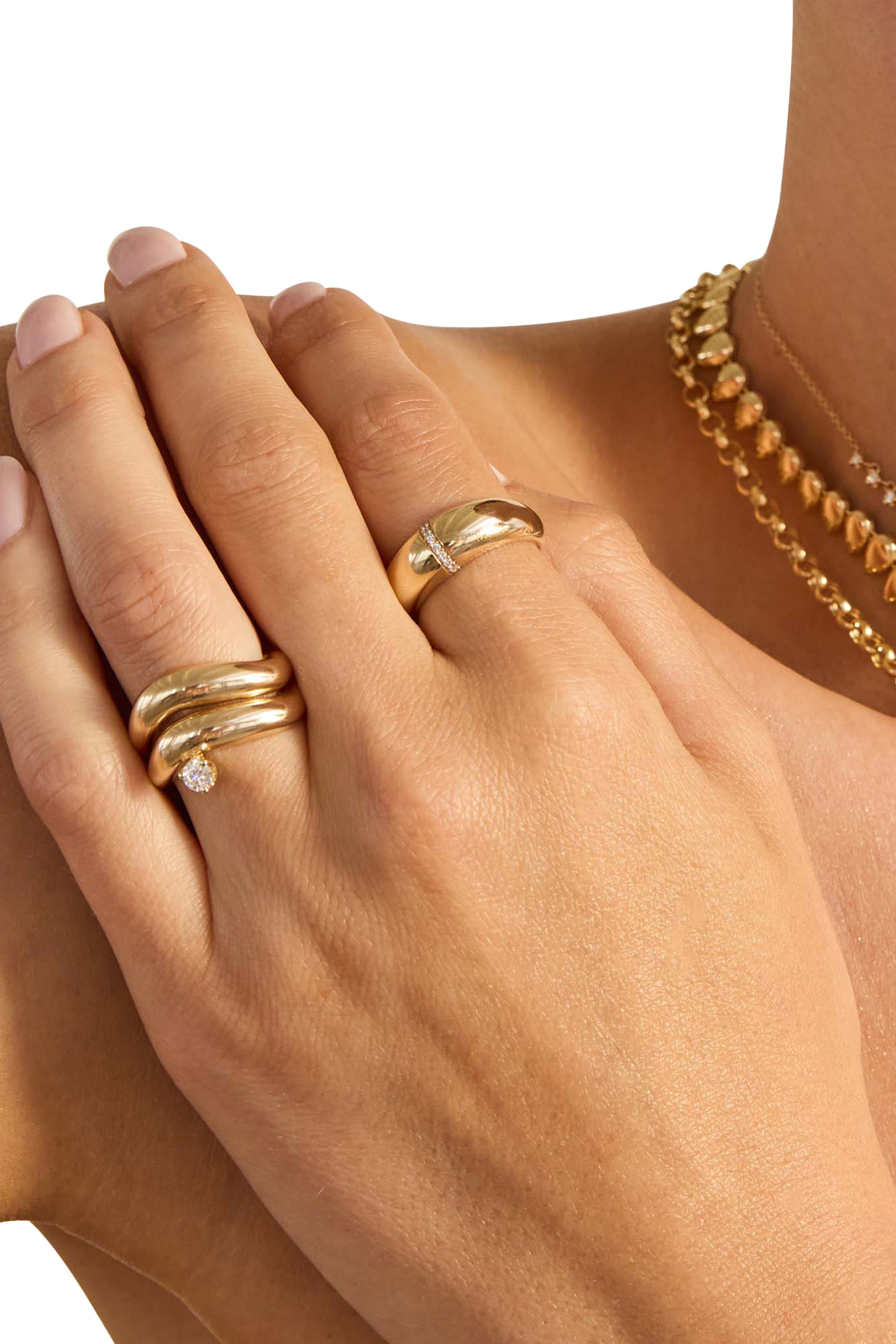 Wave Ring, 14K Yellow Gold