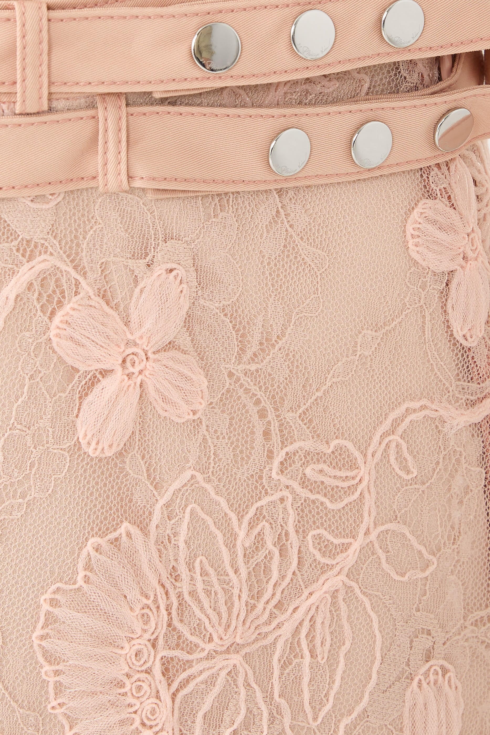  Floral Lace Midi Skirt