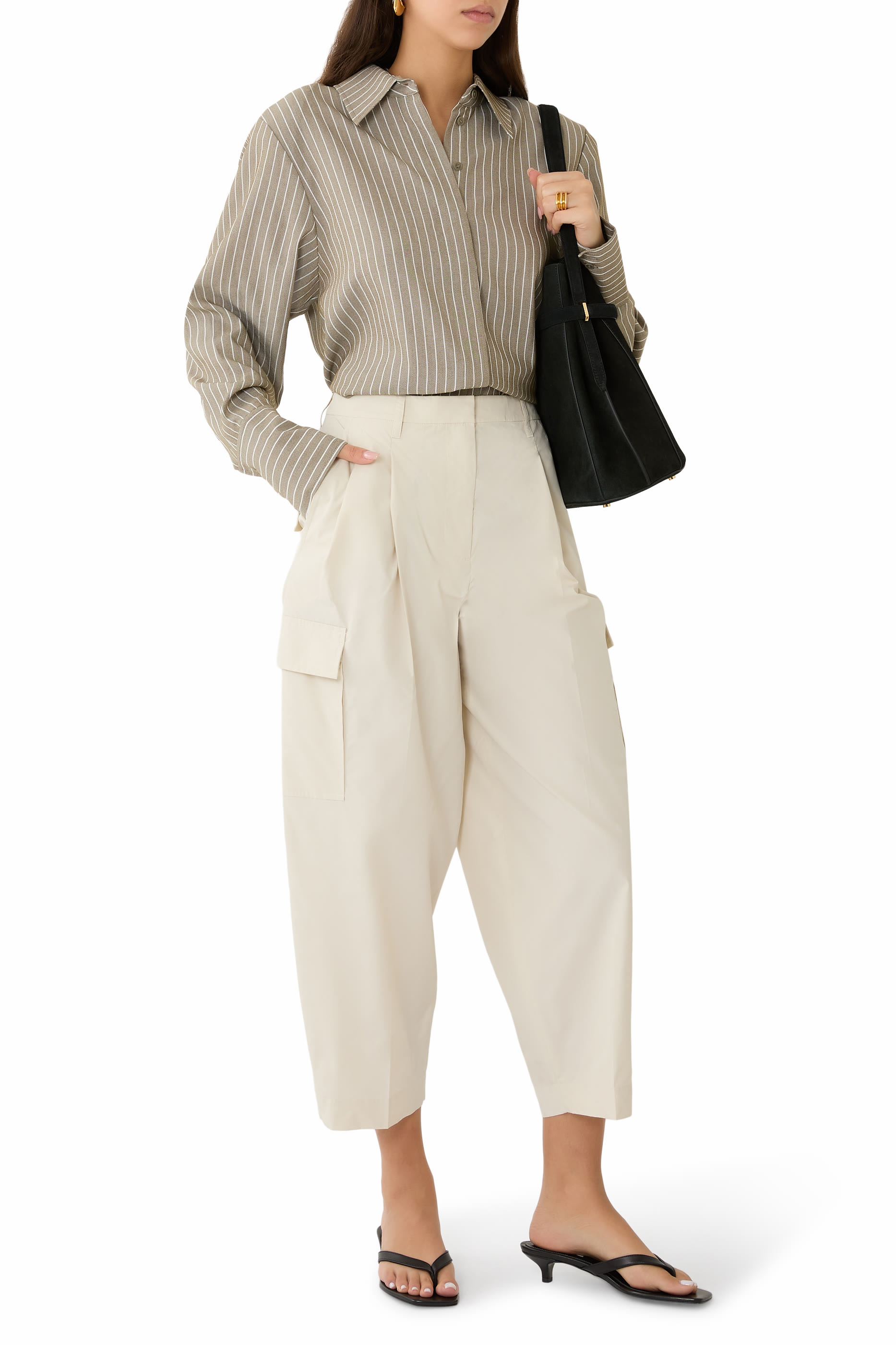 Poplin Cargo Pants 