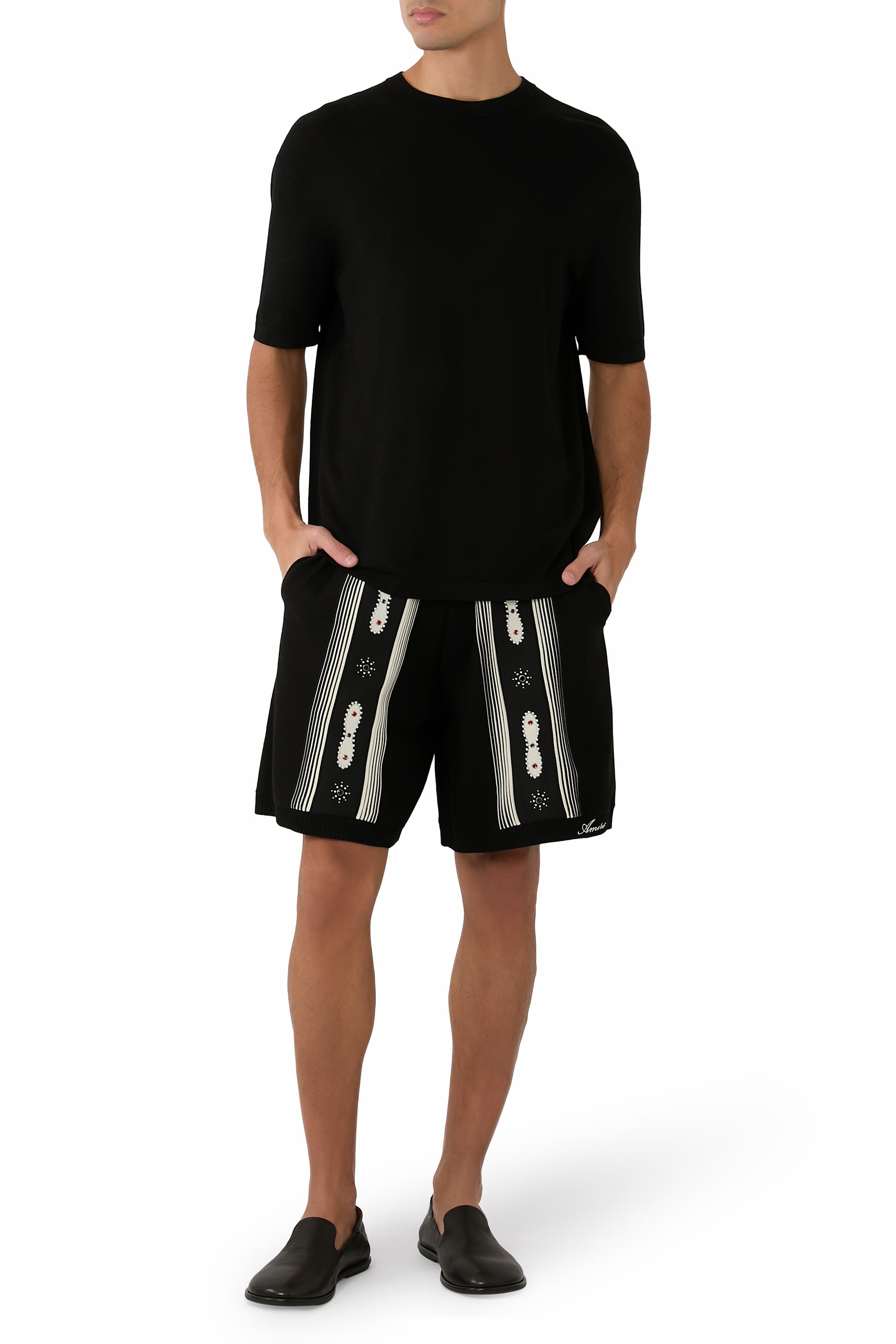 Stud Stripe Shorts