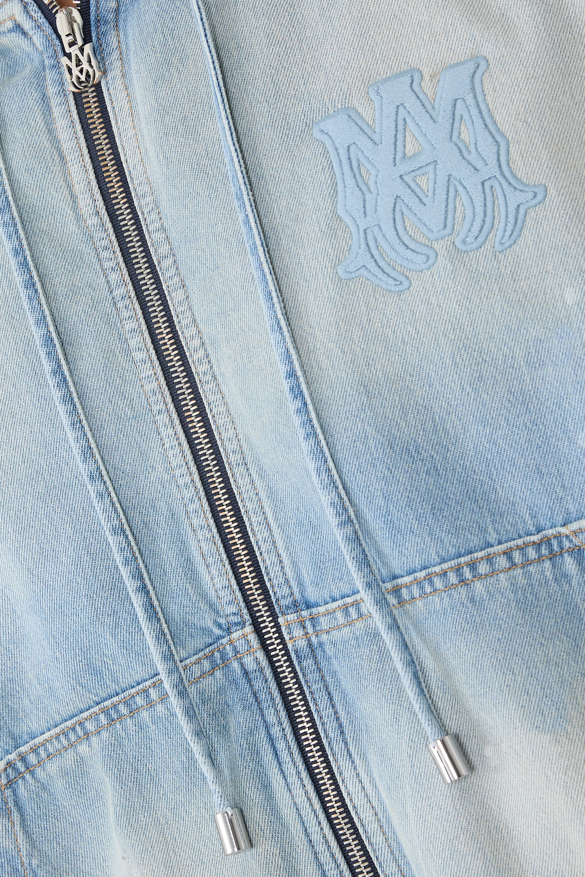 Denim Zip Hoodie