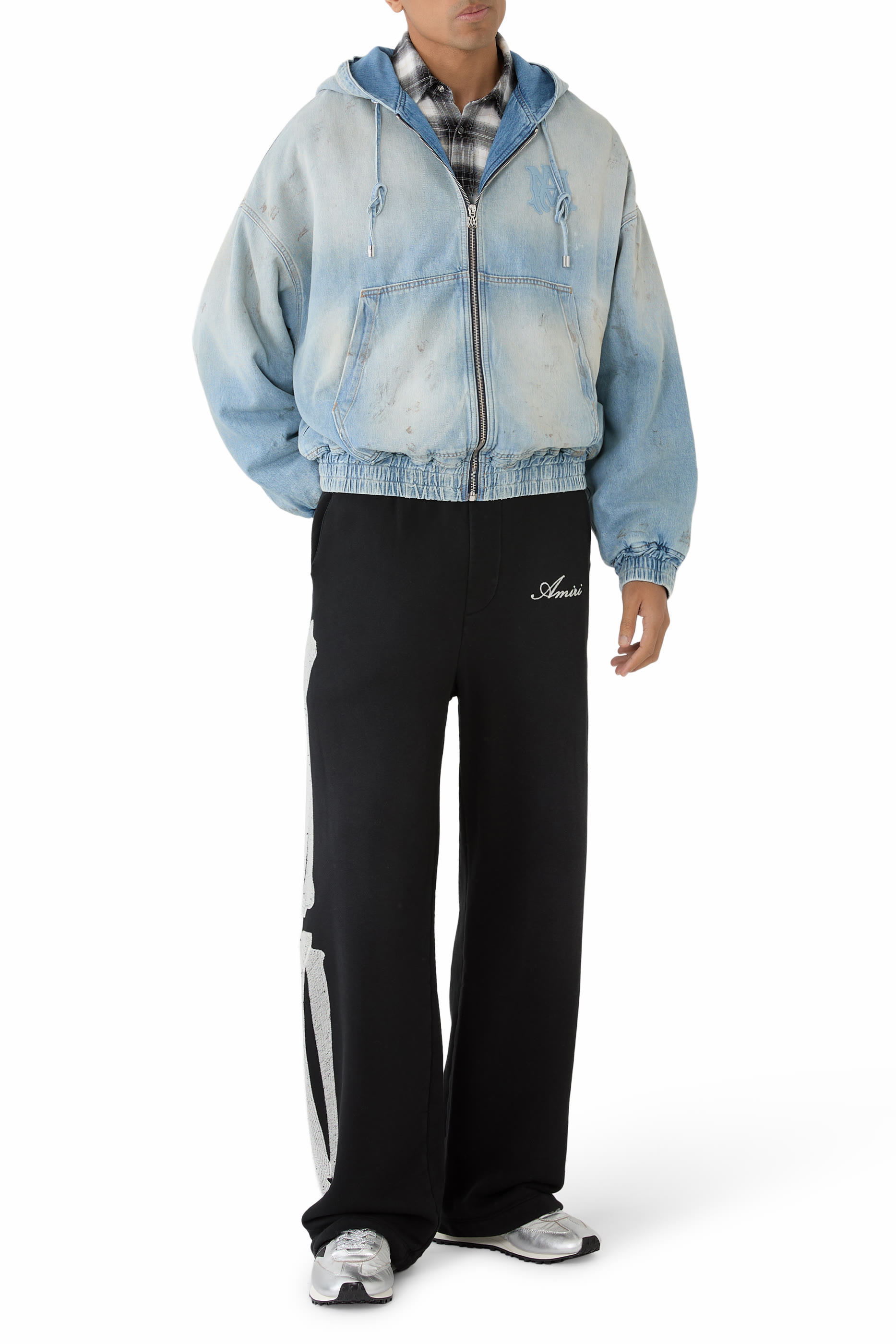 Denim Zip Hoodie