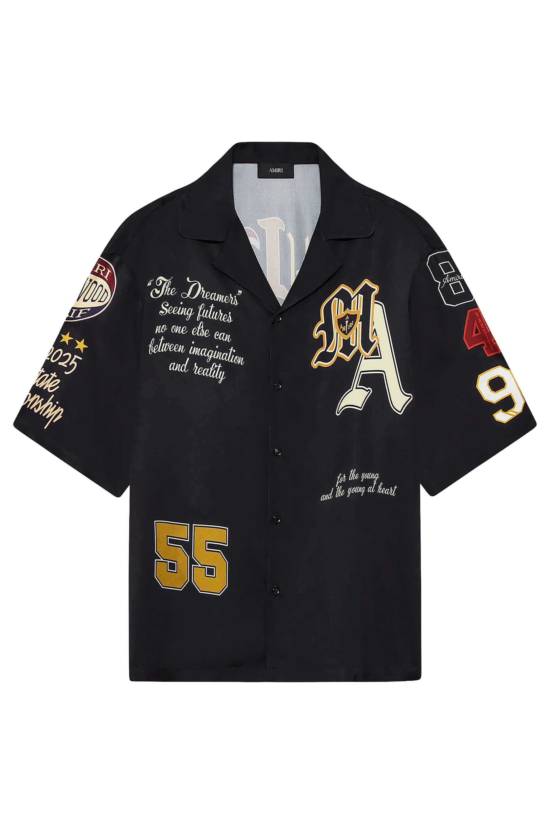 Varsity Patch Oversized Camp Shirt