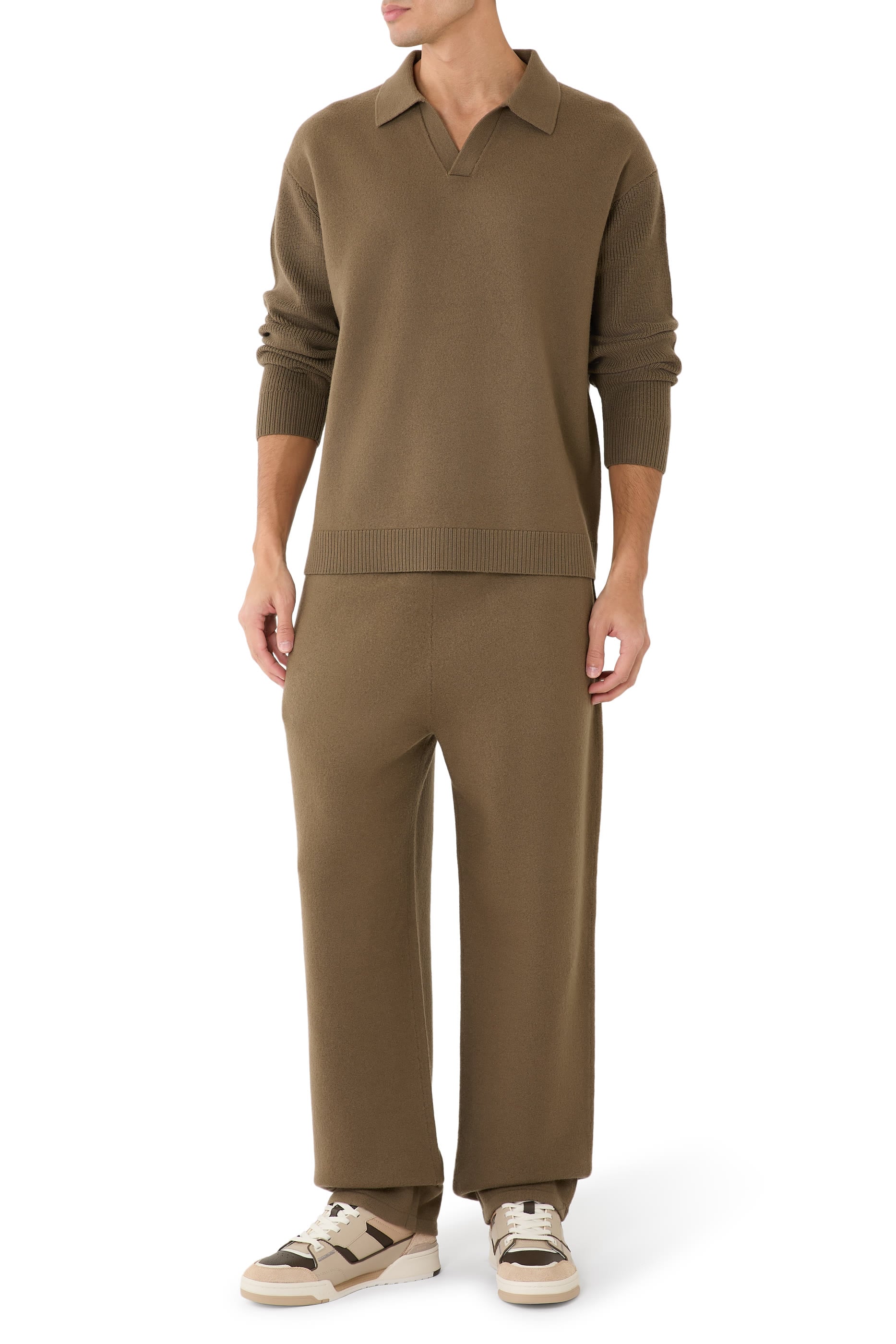 Boiled Wool Joggers 