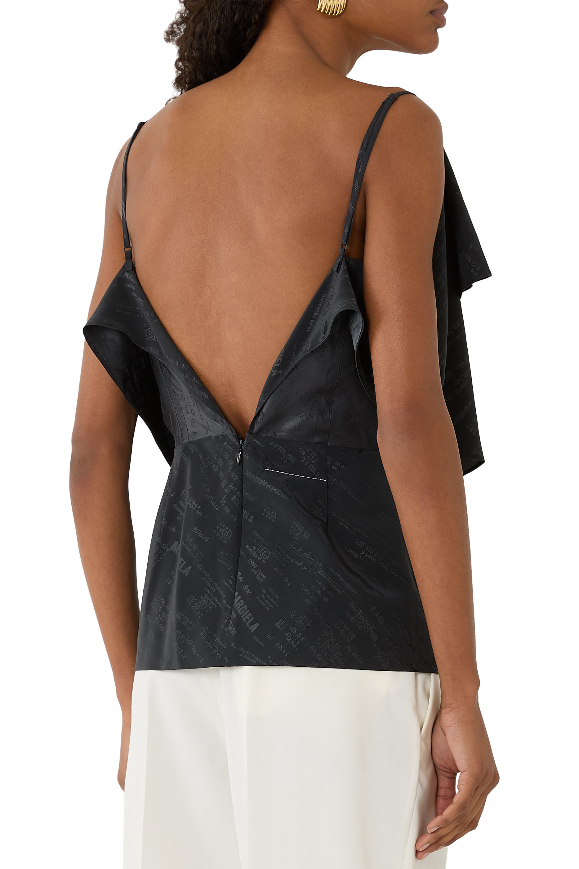 Folded Jacquard Top